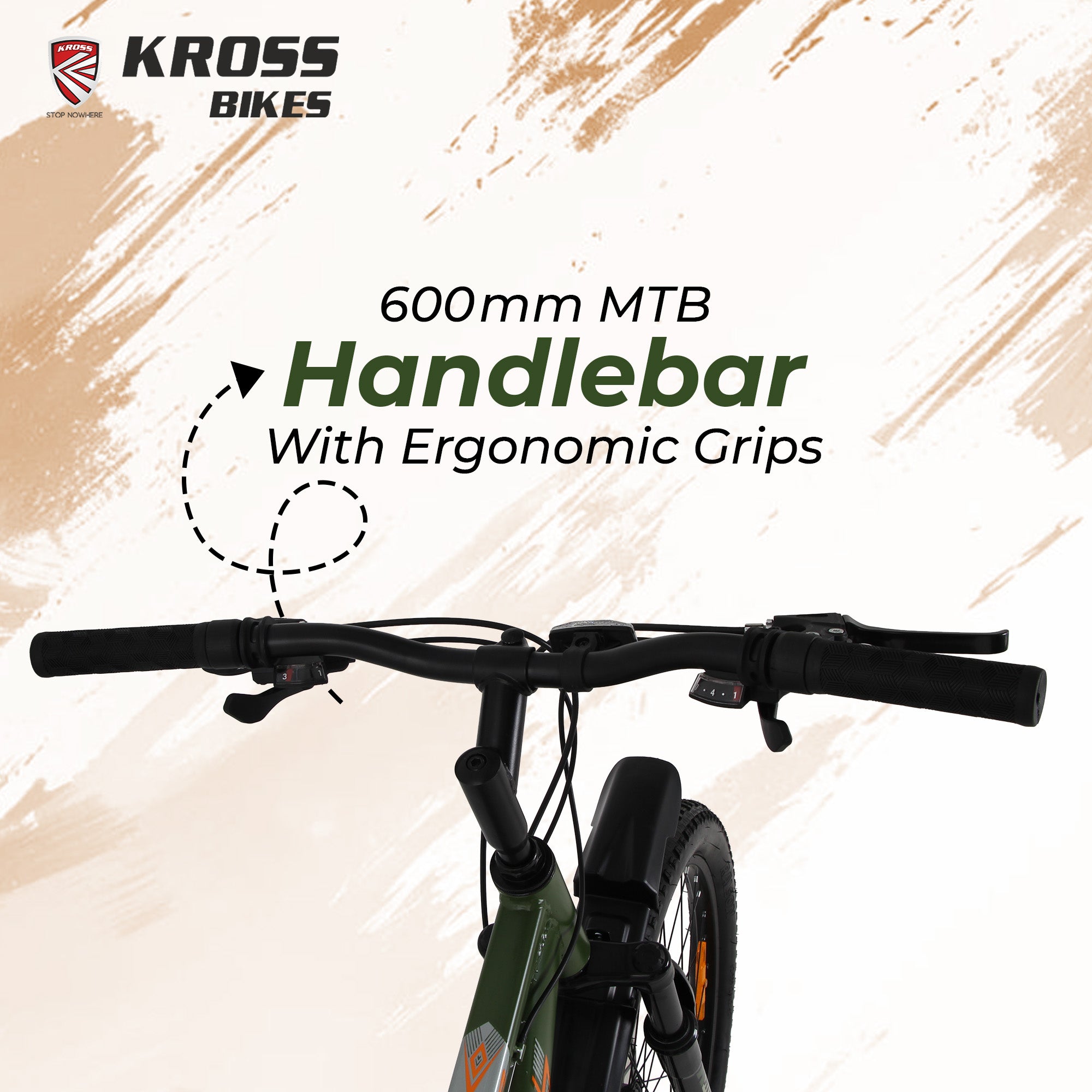 Kross 26T 21-Speed MTB Bicycle with Dual Disc Brakes & Suspension – Green