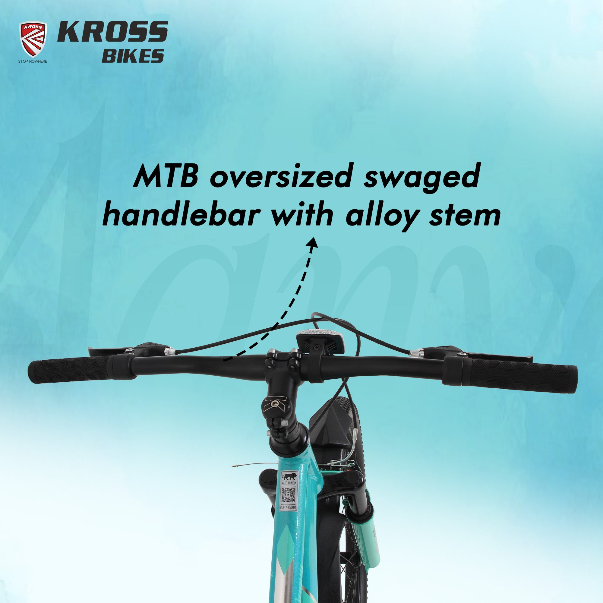 Kross Aanya 26T Single Speed MTB Cycle with Suspension Fork, Alloy Rims & 26x2.40 Tires (Green/Black)