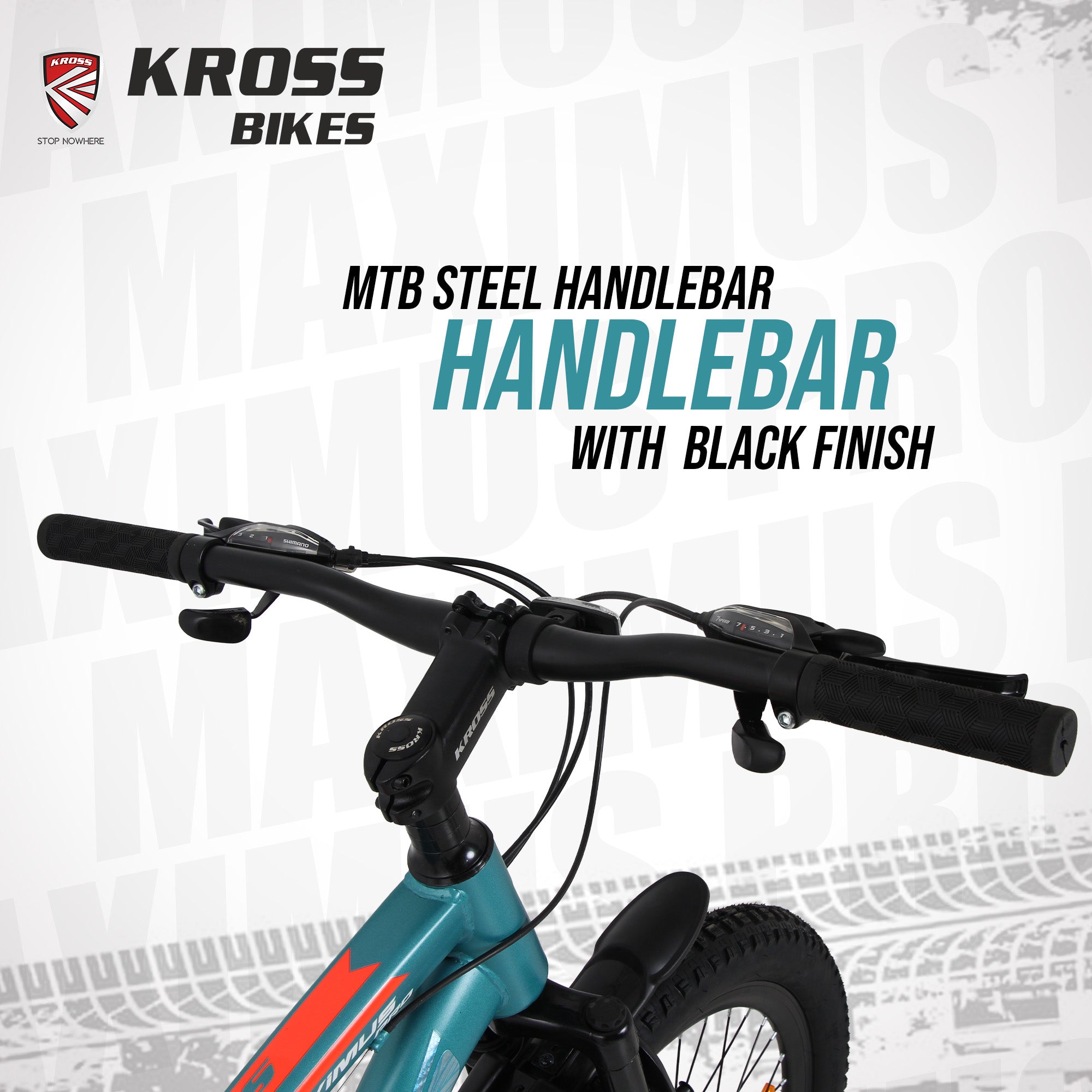 Kross Maximus Pro 24T 21-Speed MTB – Double Disc | Metallic Blue | Suspension Fork