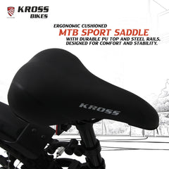 KROSS N-Spire 24T 21-Speed Mountain Cycle with Suspension Fork & Disc Brake – Matte Black