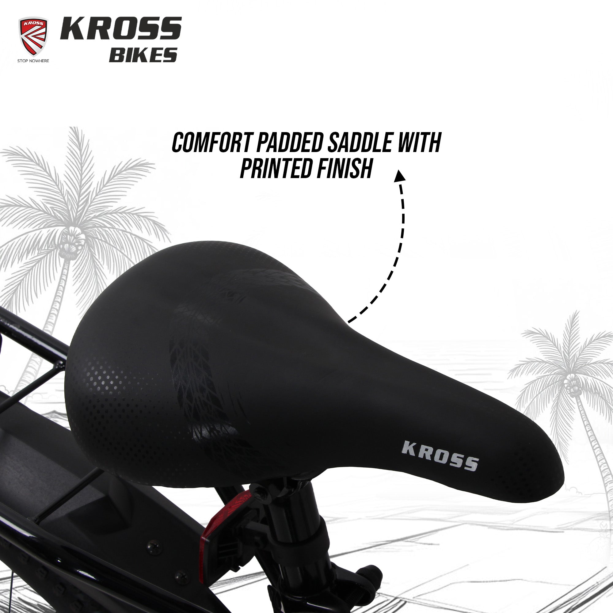 Kross Colombia 26T IBC V-Brake Single Speed Bicycle with Mudguard & Bottle Cage (Red/Black)