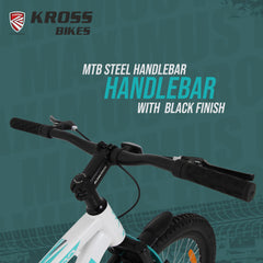 Kross Maximus Pro 24T Mountain Bike – Matte White, Single Speed / Double Disc, 24-Inch Wheels