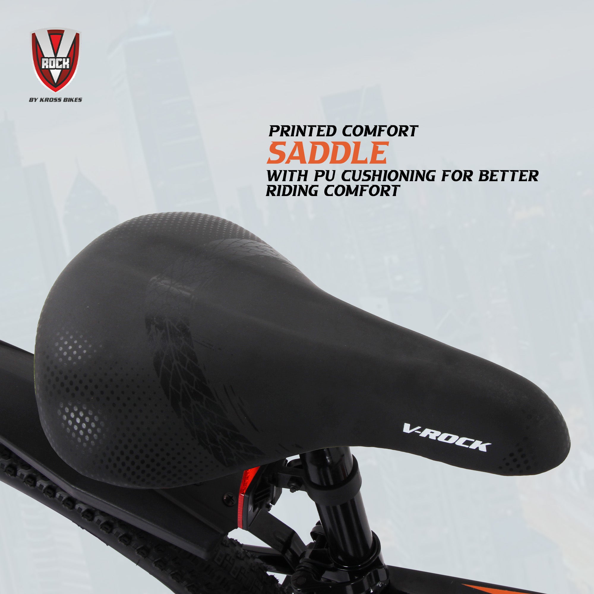 V Rock Slugger 26T Single Speed Mountain Bike with Suspension Fork, Disc Brakes & Steel Frame (Black)