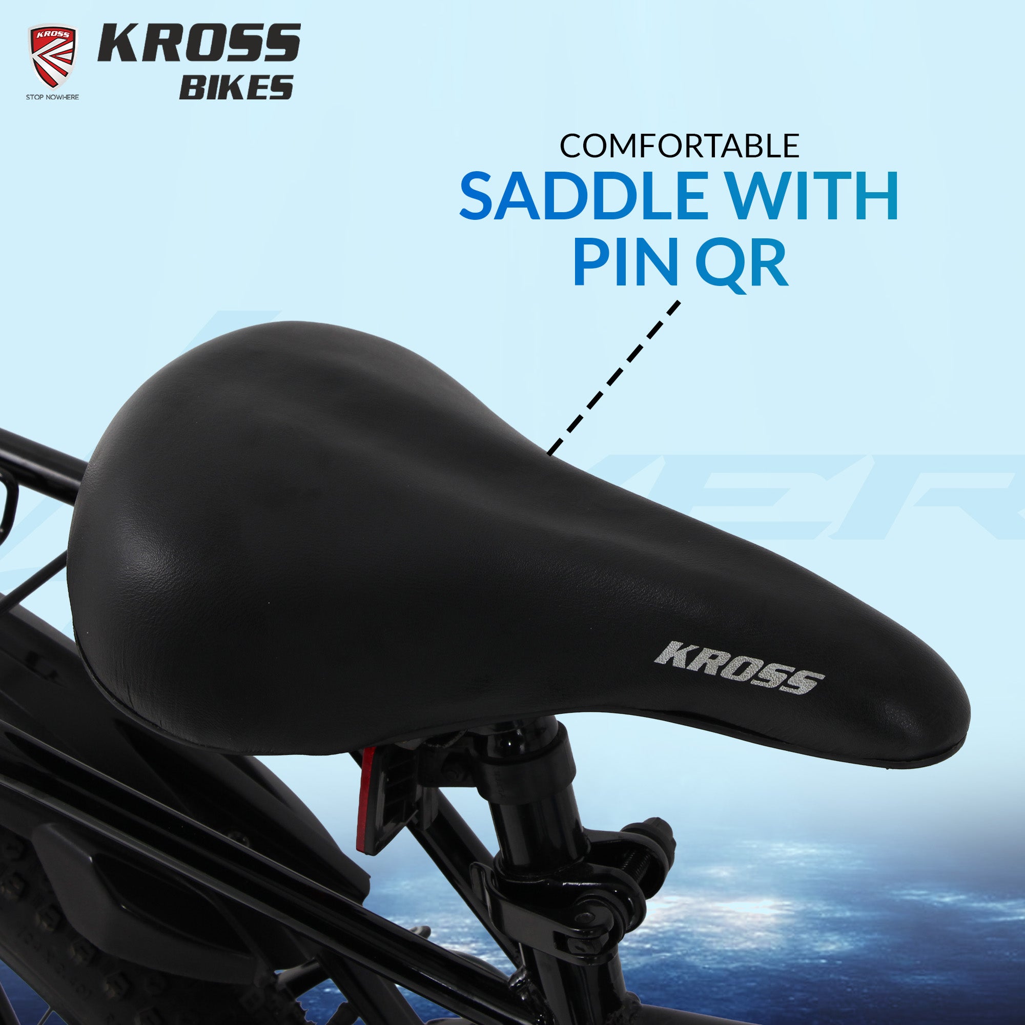 Kross 4EVER 24T Single Speed Kids Bicycle for Boys & Girls | 24 Inch Steel Frame | V-Brakes | Blue-Black