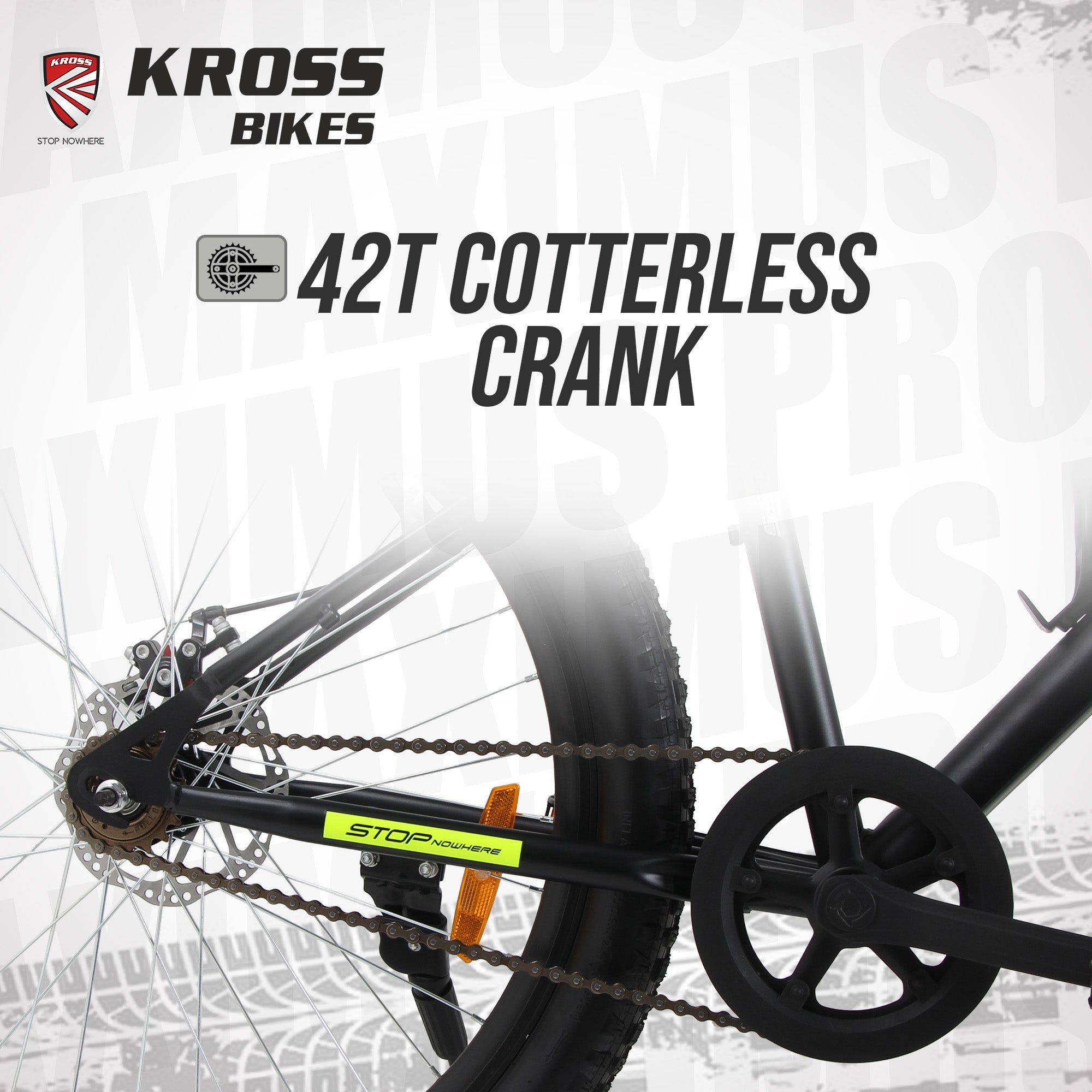 Kross Maximus Pro 26T Mountain Bike – Single Speed, Dual Disc, Glossy Black