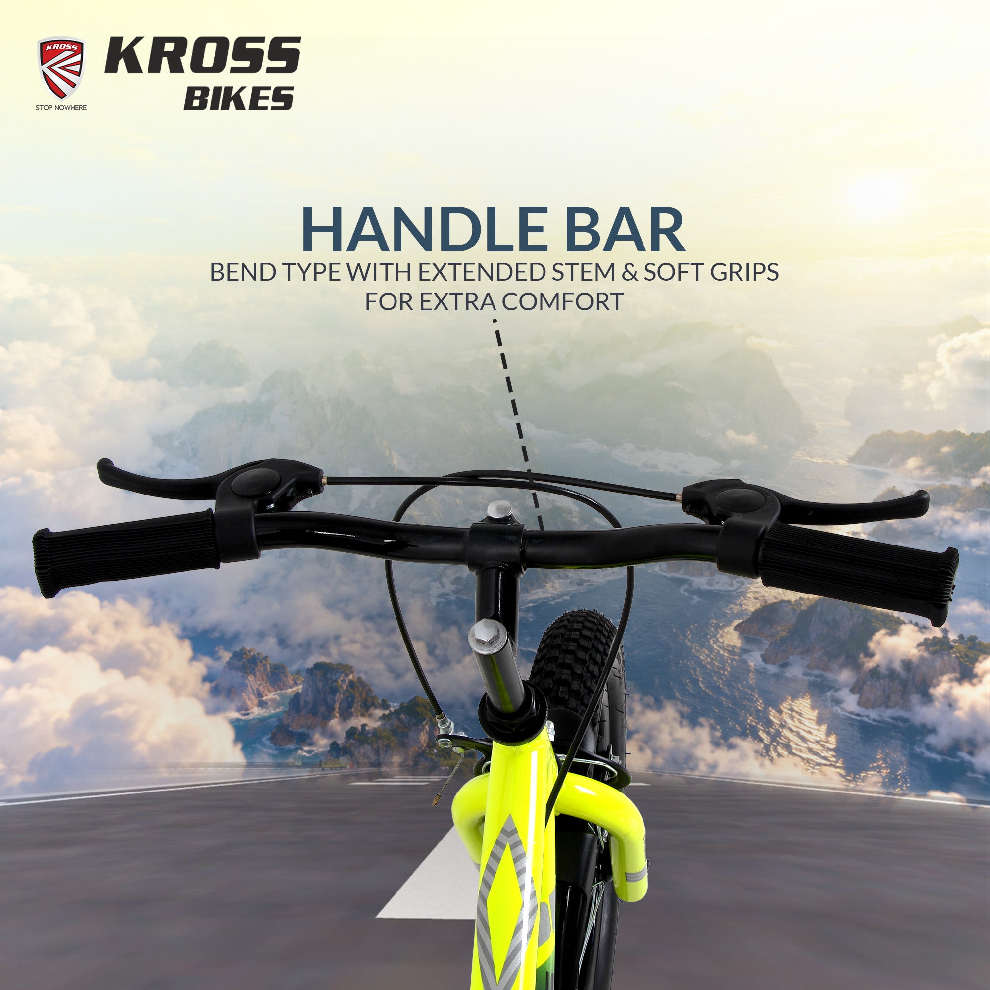 Kross Aviator 16T Kids Bicycle Grey & Green | Single Speed | Caliper Brakes