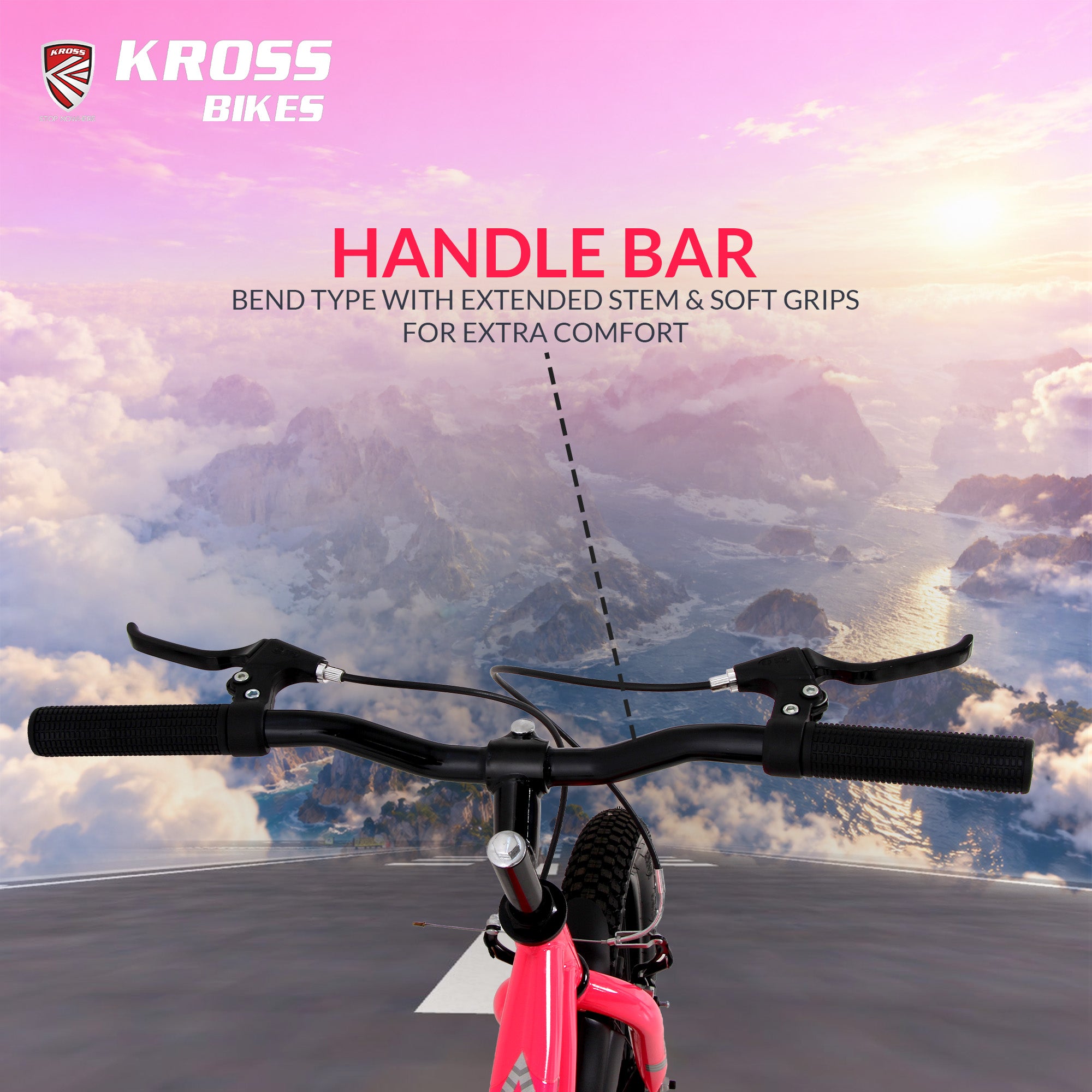 Kross Aviator 20T Kids Bicycle Grey/Pink | 20 x 2.40 Inch Tyres | Single Speed | Steel Frame | V-Brakes | Mudguards