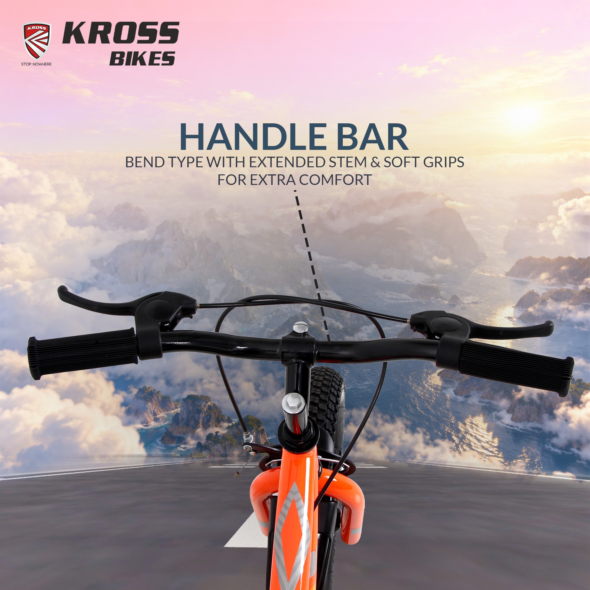 Kross Aviator 16T Kids Bicycle Grey Orange with Training Wheels | Front & Rear Caliper Brakes | 16 x 2.40 Tyres