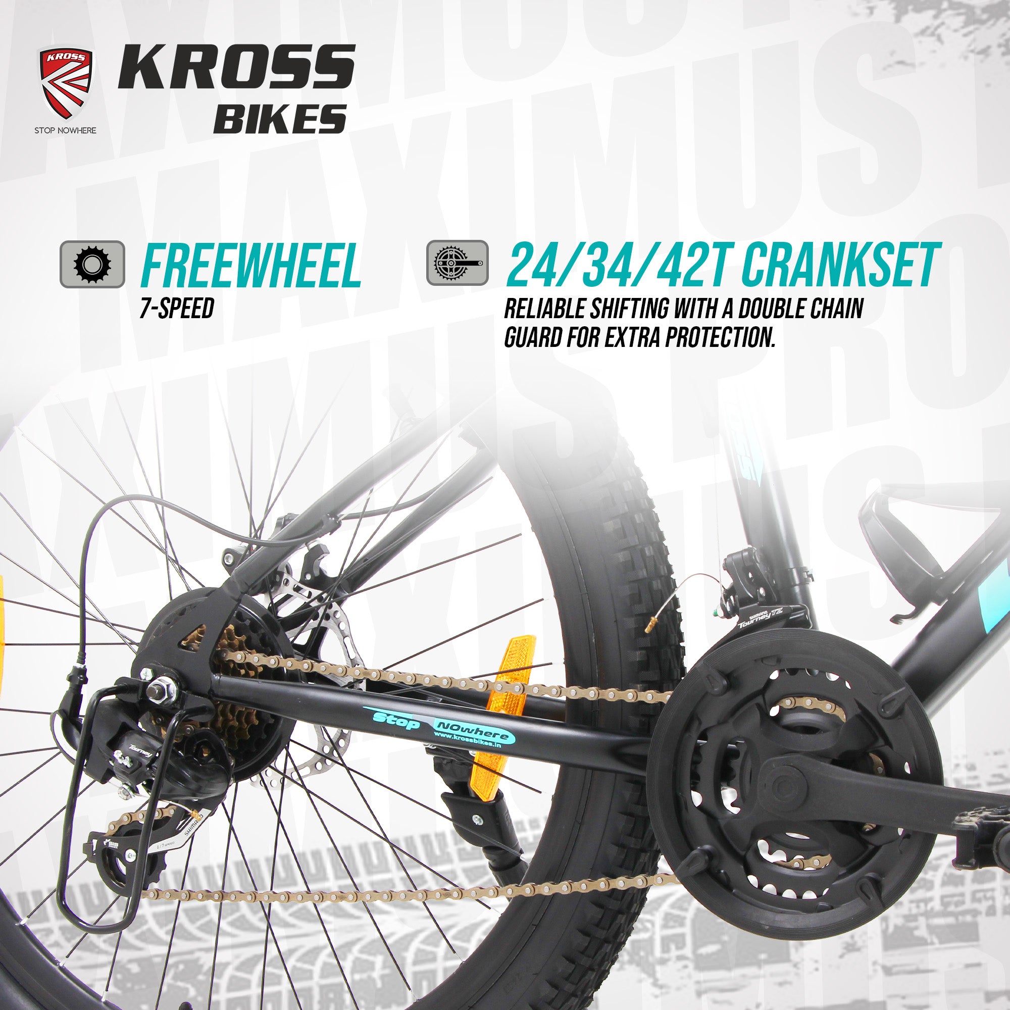 KROSS Maximus Pro 26T – 21-Speed Performance MTB with Suspension Fork, Dual Disc Brakes, Double-Wall Alloy Rims & Ergonomic Steel Frame (Black/Blue)
