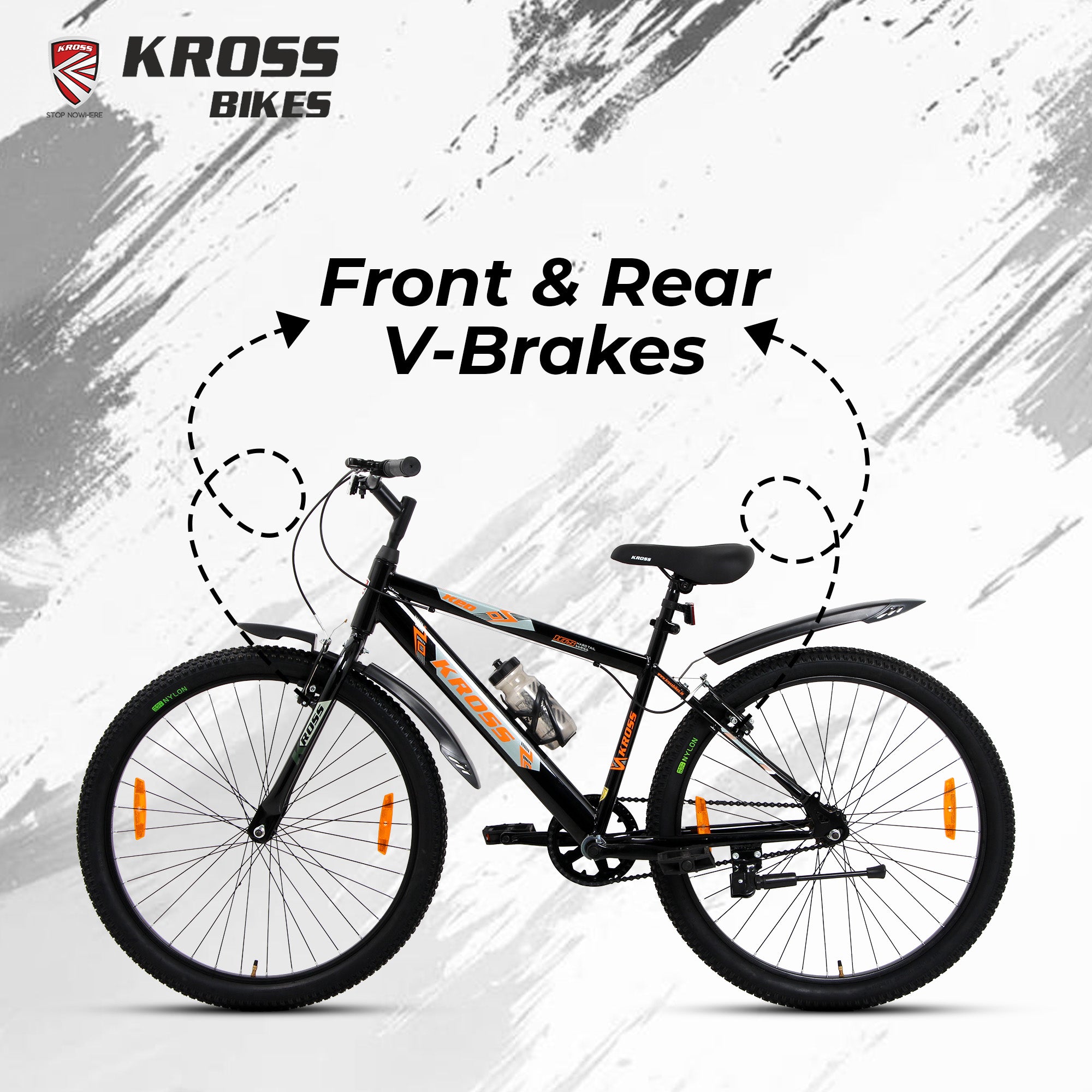 Kross K 2.0 26T MTB Bike – Black, Single Speed, Steel Frame