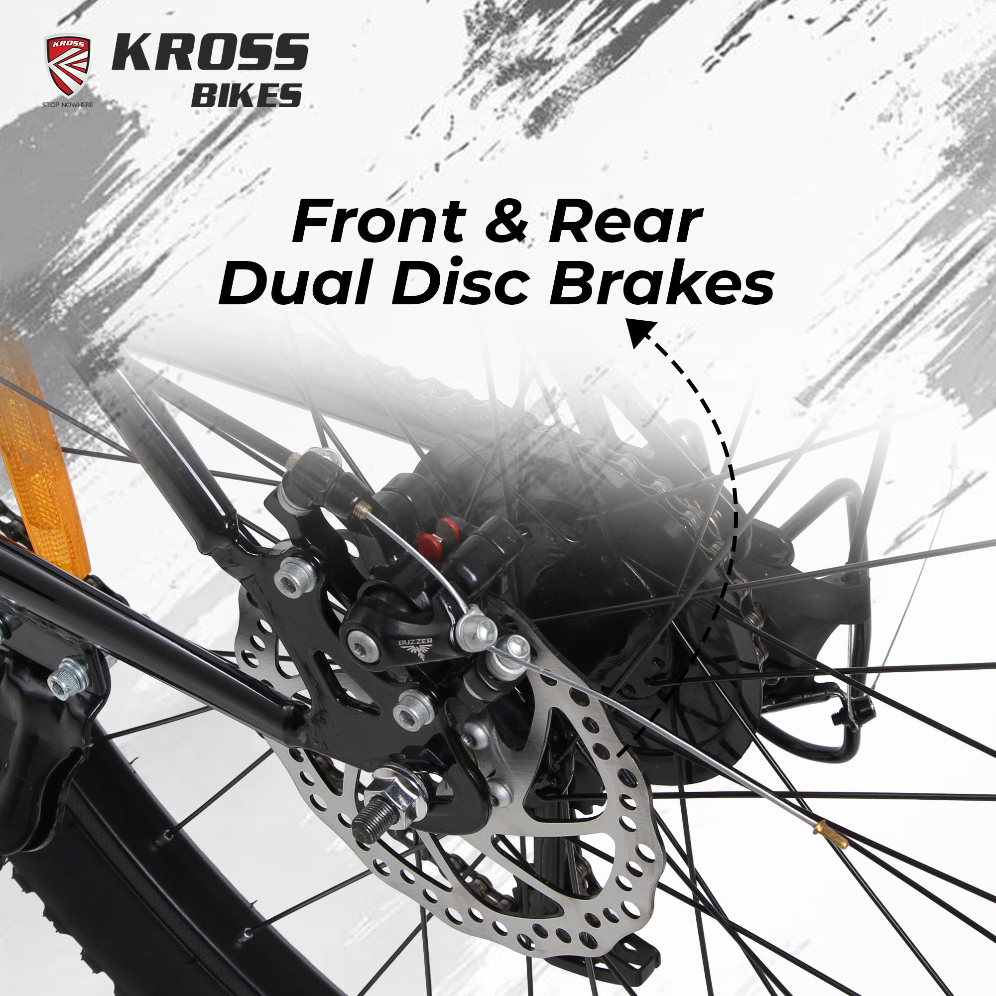 Kross 26T 21-Speed MTB Bicycle with Dual Disc Brakes & Suspension – Black