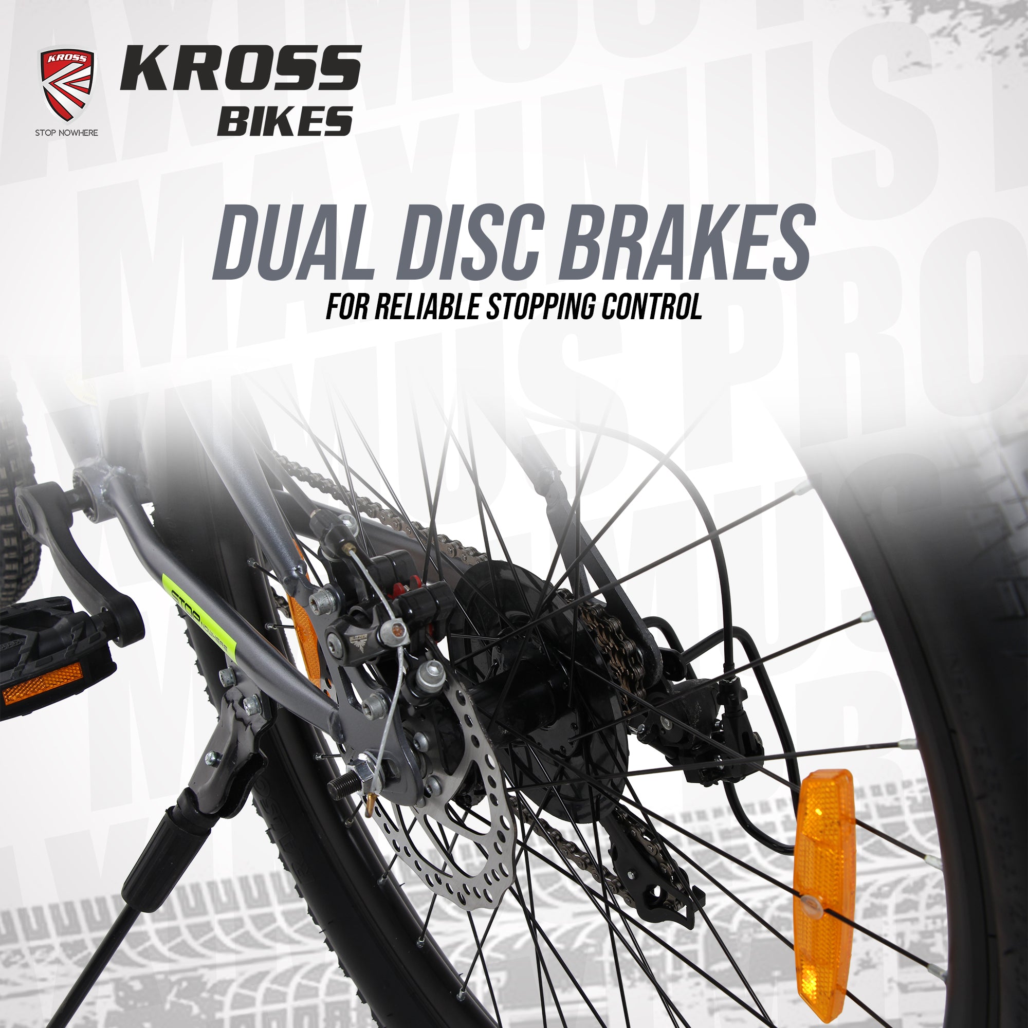 Kross Maximus Pro 26T 21-Speed MTB with Dual Disc Brakes & Suspension – Grey