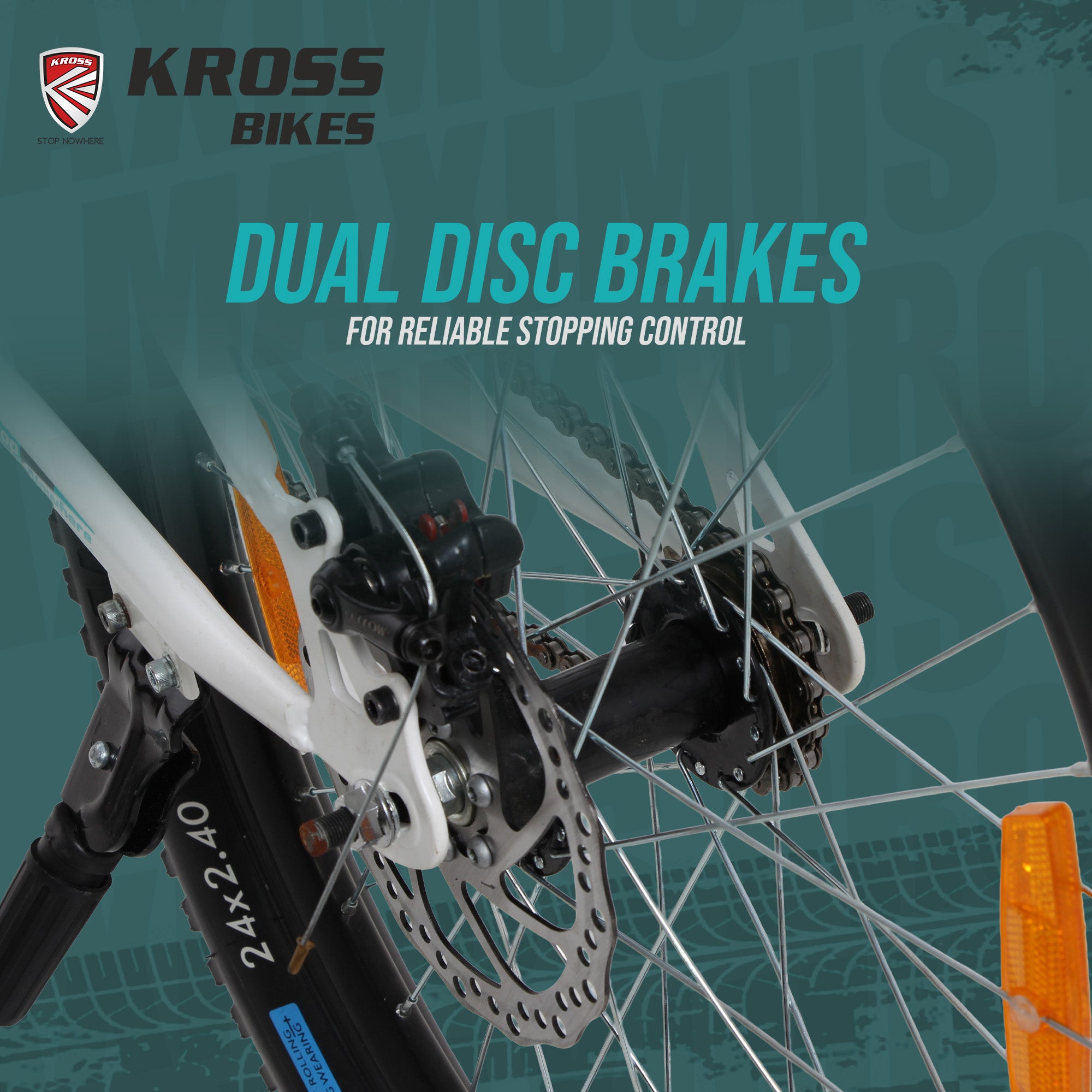 Kross Maximus Pro 24T Mountain Bike – Matte White, Single Speed / Double Disc, 24-Inch Wheels