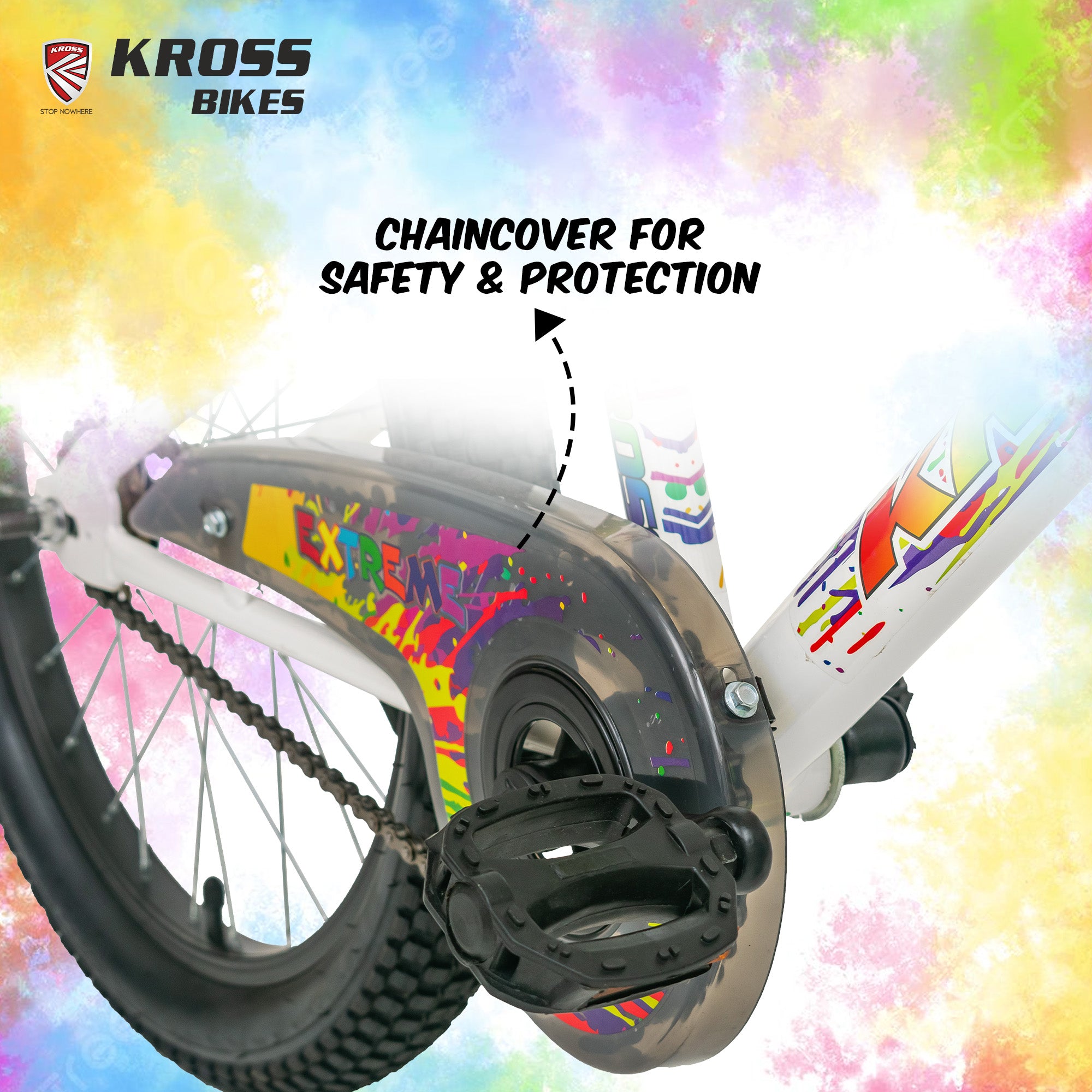 Kross Extreme 20T Single Speed Kids Bicycle with Steel Frame, V-Brakes & Alloy Rims