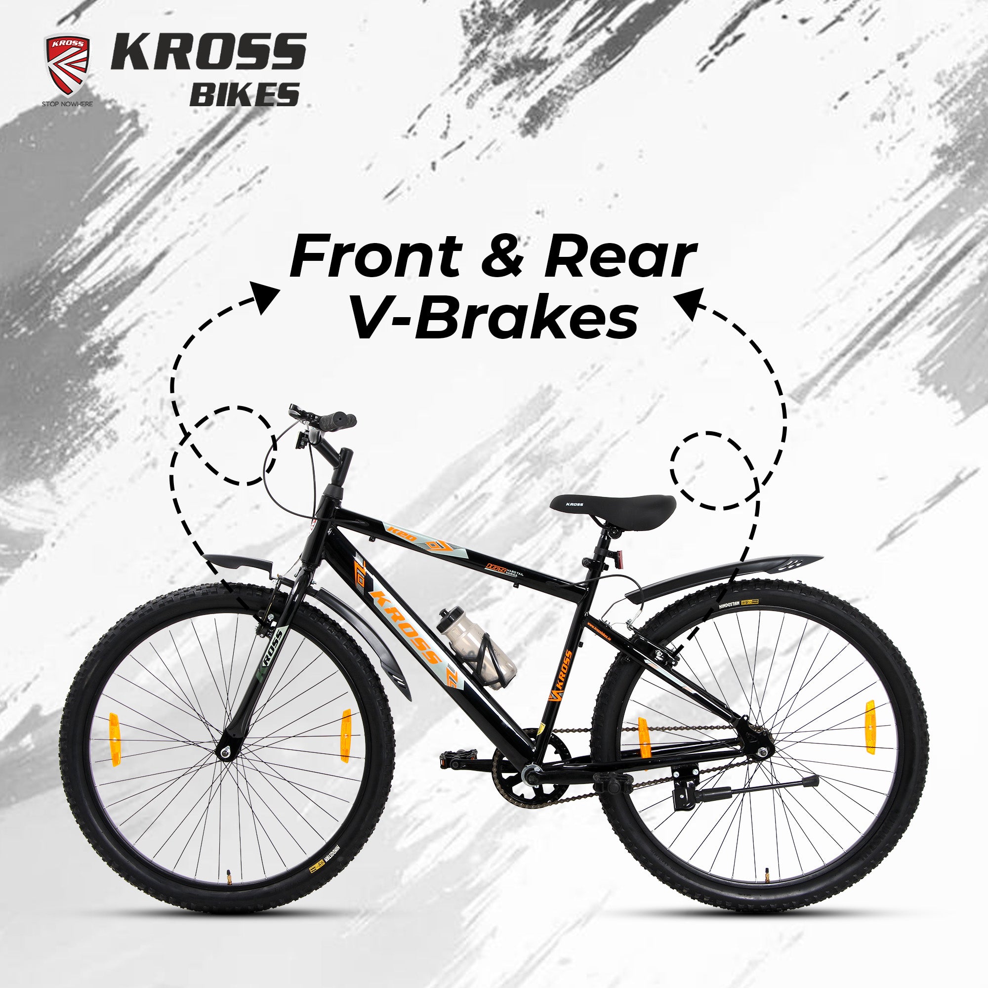 Kross 27.5T MTB Cycle | Steel Frame | Single Speed | Black |