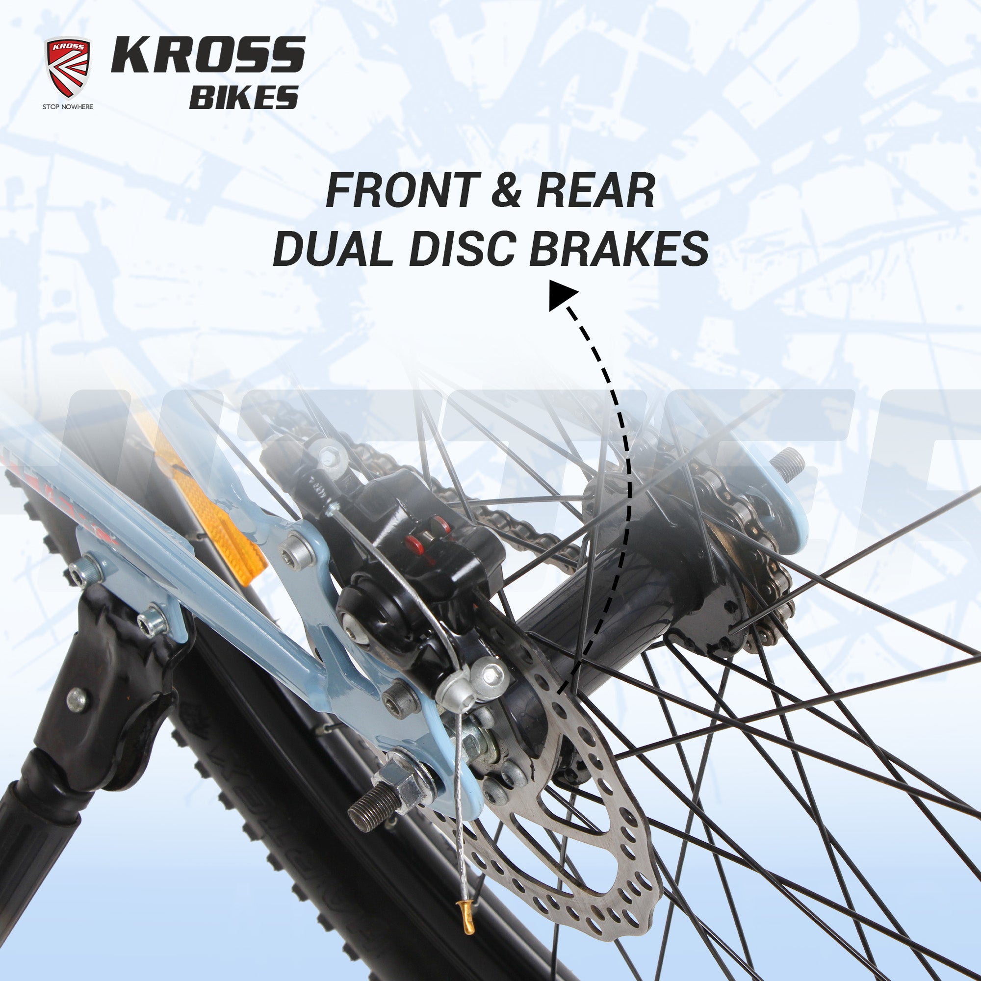 Kross Hitter 26T Mountain Bike | Single Speed | Front Suspension | Dual Disc Brakes | Double Wall Alloy Rims