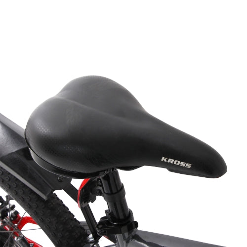 Kross Turbo Pro 26T Steel MTB Single Speed Bicycle with Front & Rear Disc Brakes (26x2.40T, Red Alloy Rims, 14.5” Frame)