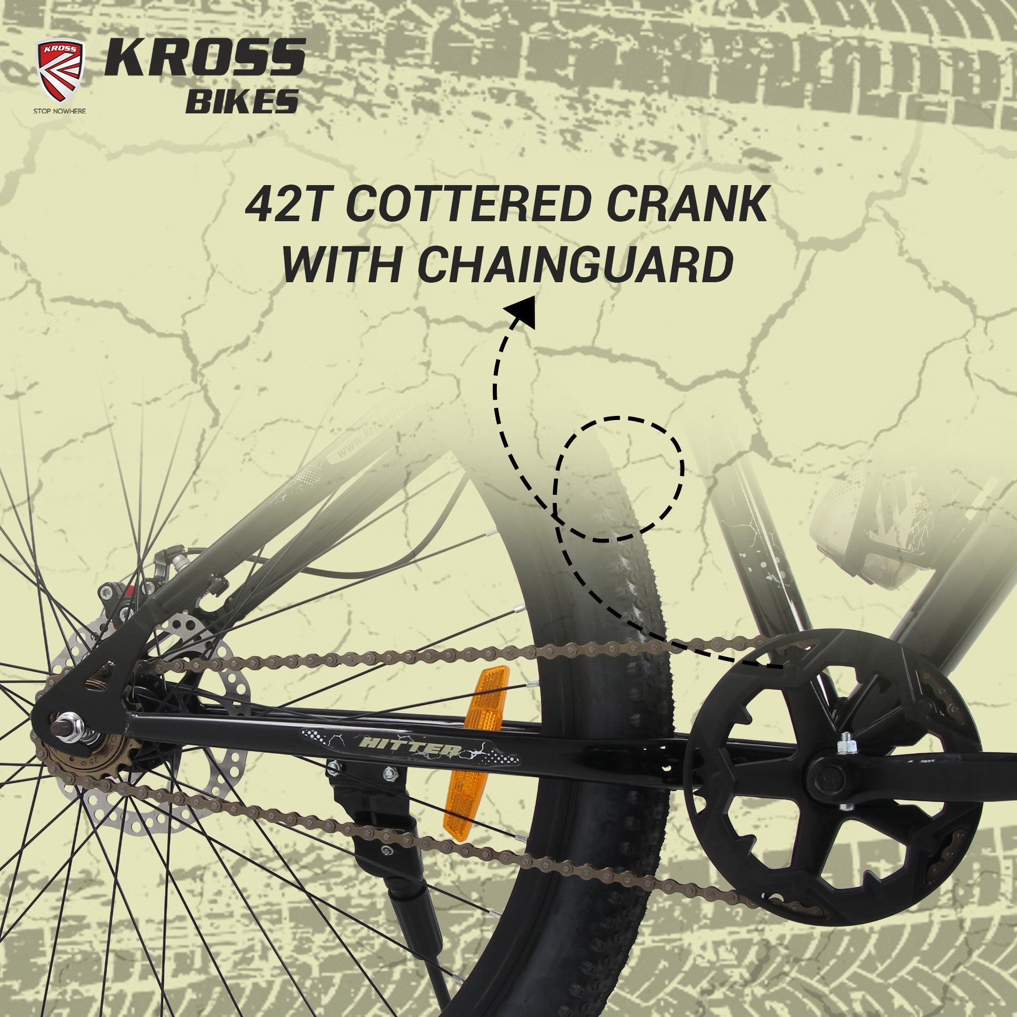 Kross Hitter 29T Mountain Bike – Single Speed, Dual Disc Brakes, Front Suspension, Alloy Rims, 29” Wheels (Black)