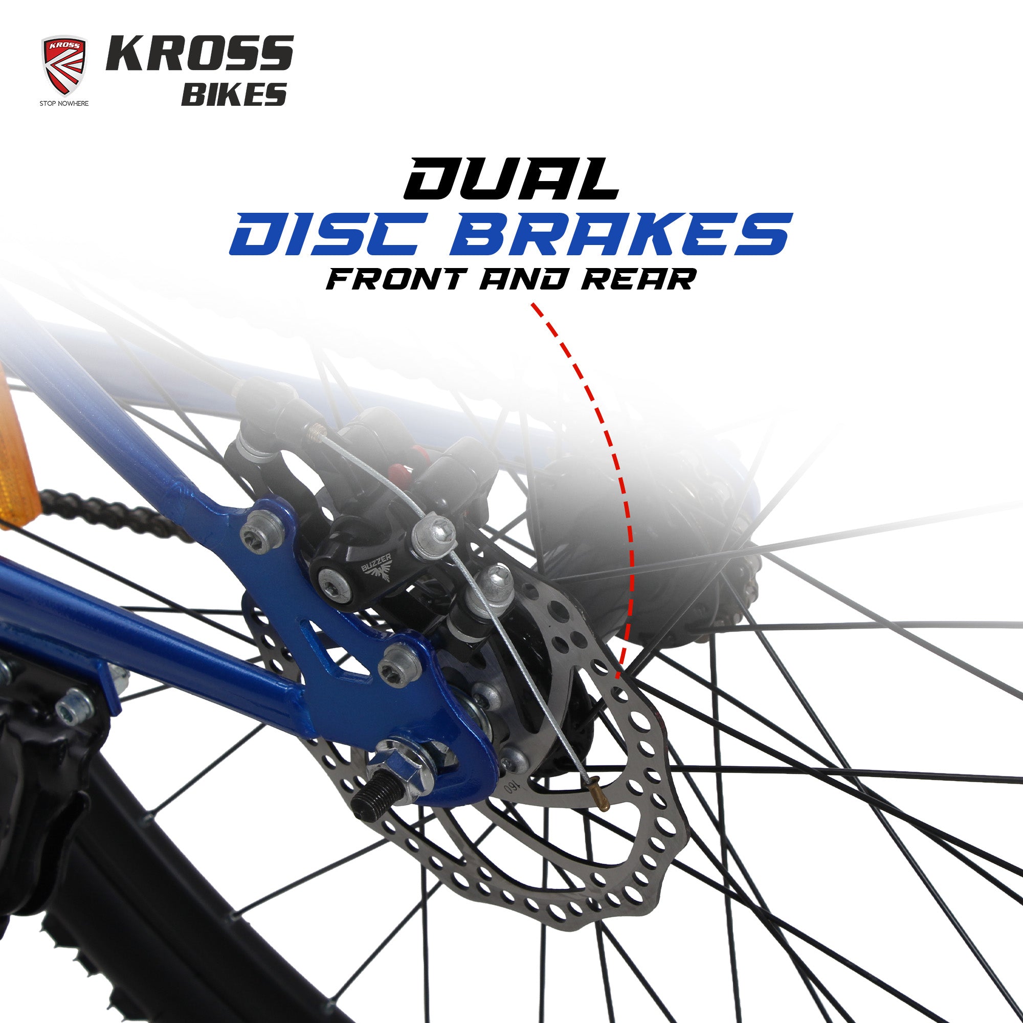 Kross EX-1 29T MTB Bicycle, 29 Inch Tyres, Front Suspension with Lockout, Dual 160mm Disc Brakes, Steel Frame, Single Speed