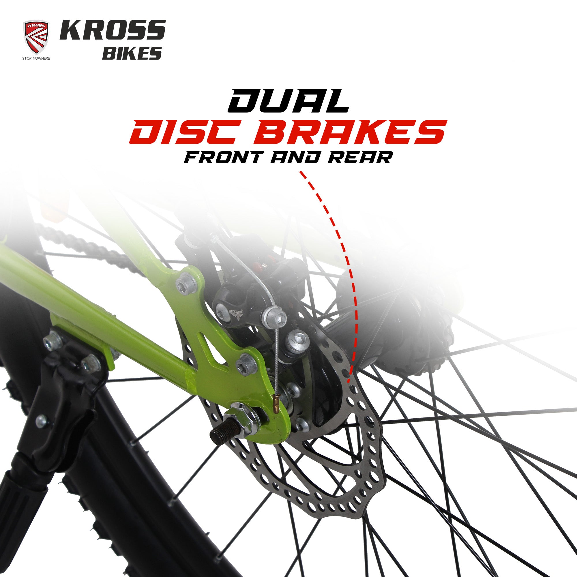 Kross EX-1 29T MTB Bicycle, 29 Inch Tyres, Front Suspension with Lockout, Dual 160mm Disc Brakes, Steel Frame, Single Speed