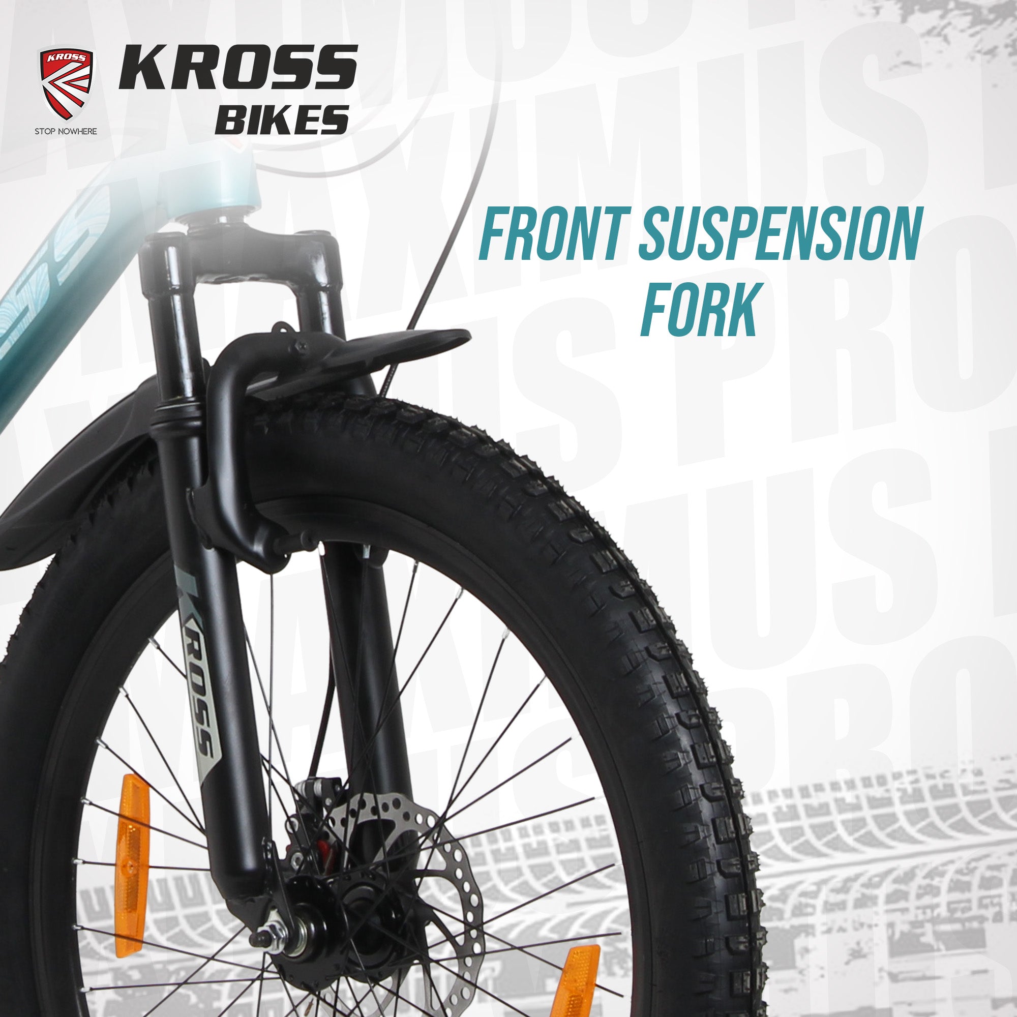 Kross Maximus Pro 24T 21-Speed MTB – Double Disc | Metallic Blue | Suspension Fork