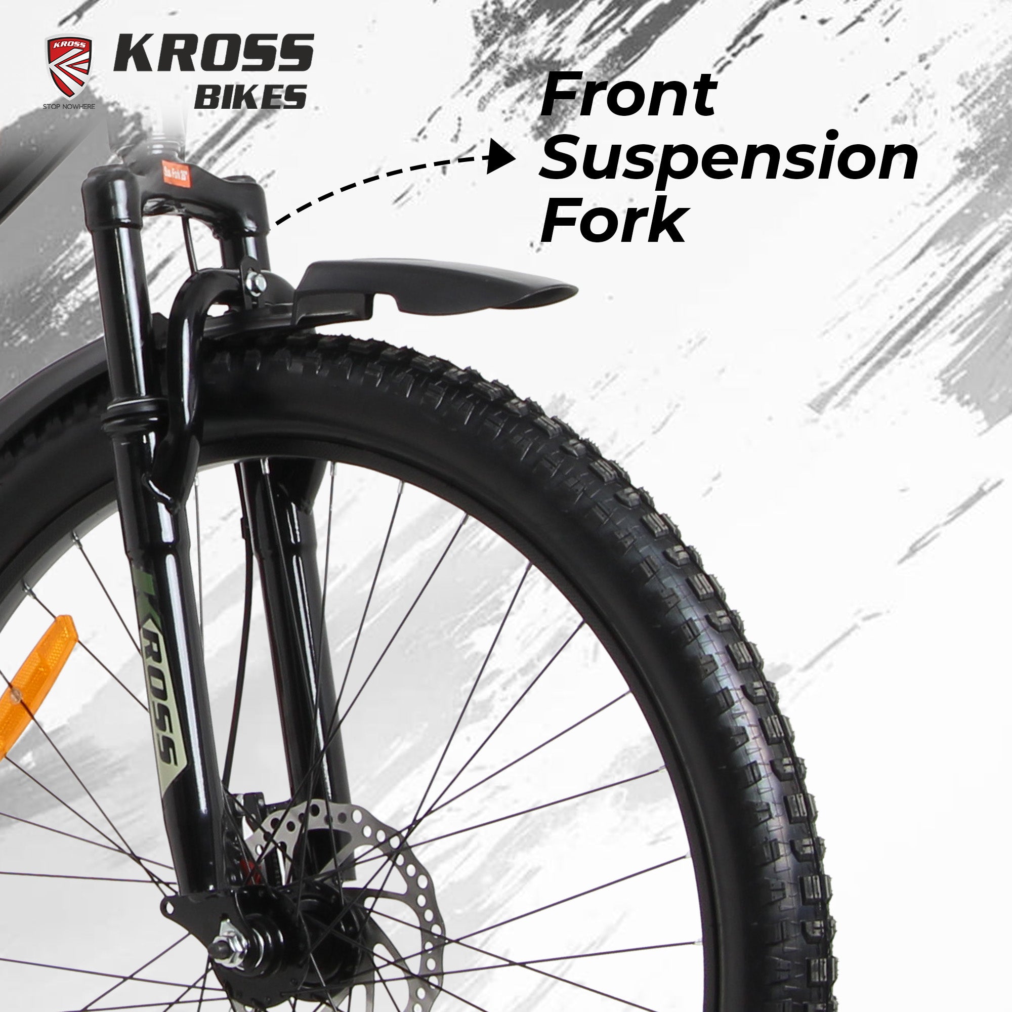 Kross 26T 21-Speed MTB Bicycle with Dual Disc Brakes & Suspension – Black