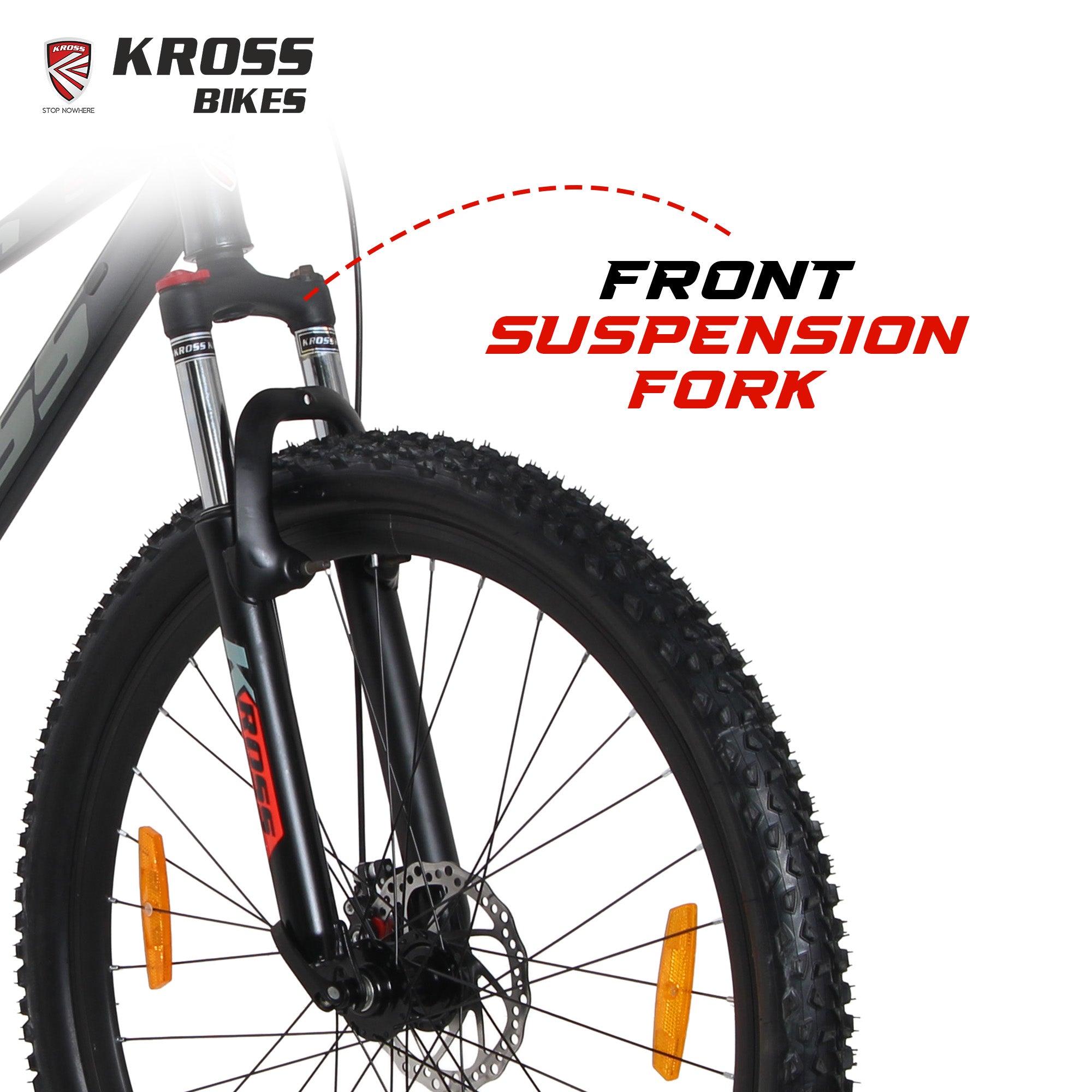 Kross EX-1 29T MTB Bicycle, 29 Inch Tyres, Front Suspension with Lockout, Dual 160mm Disc Brakes, Steel Frame, Single Speed