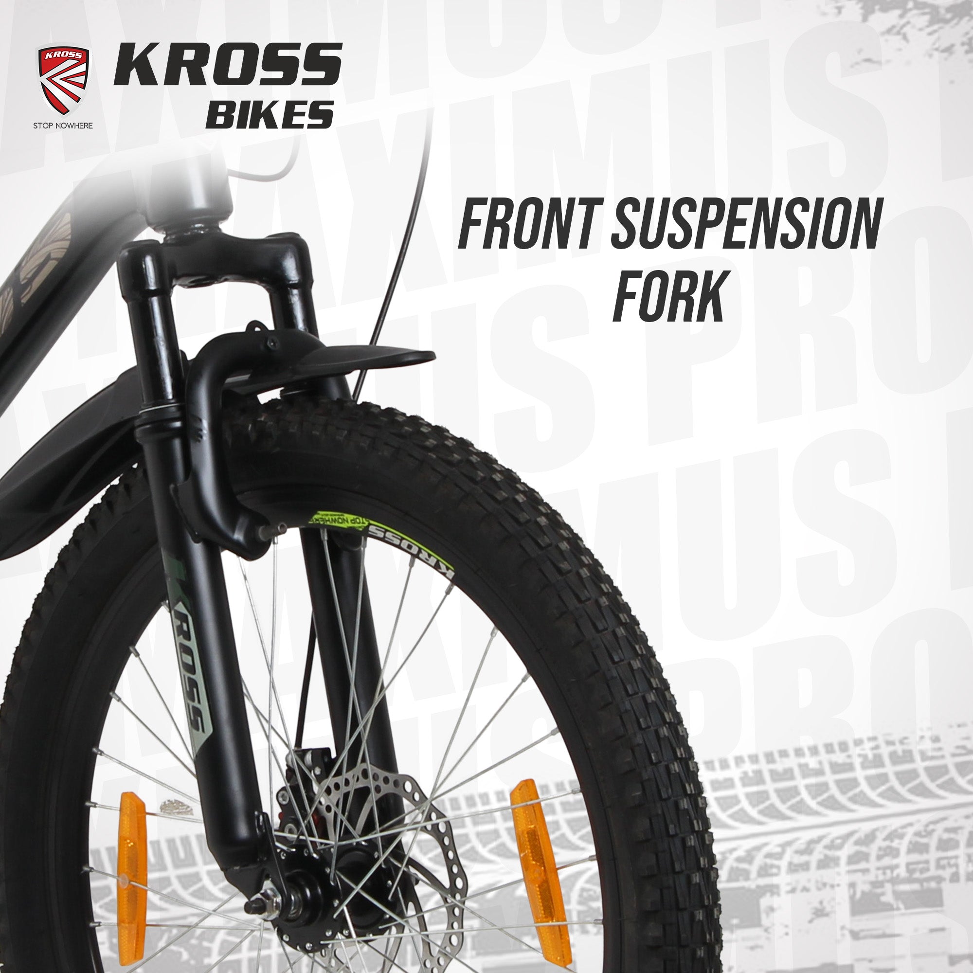 Kross Maximus Pro Kross 24T Black/Yellow MTB – 37 cm Frame, Dual Disc Brakes, Front Suspension