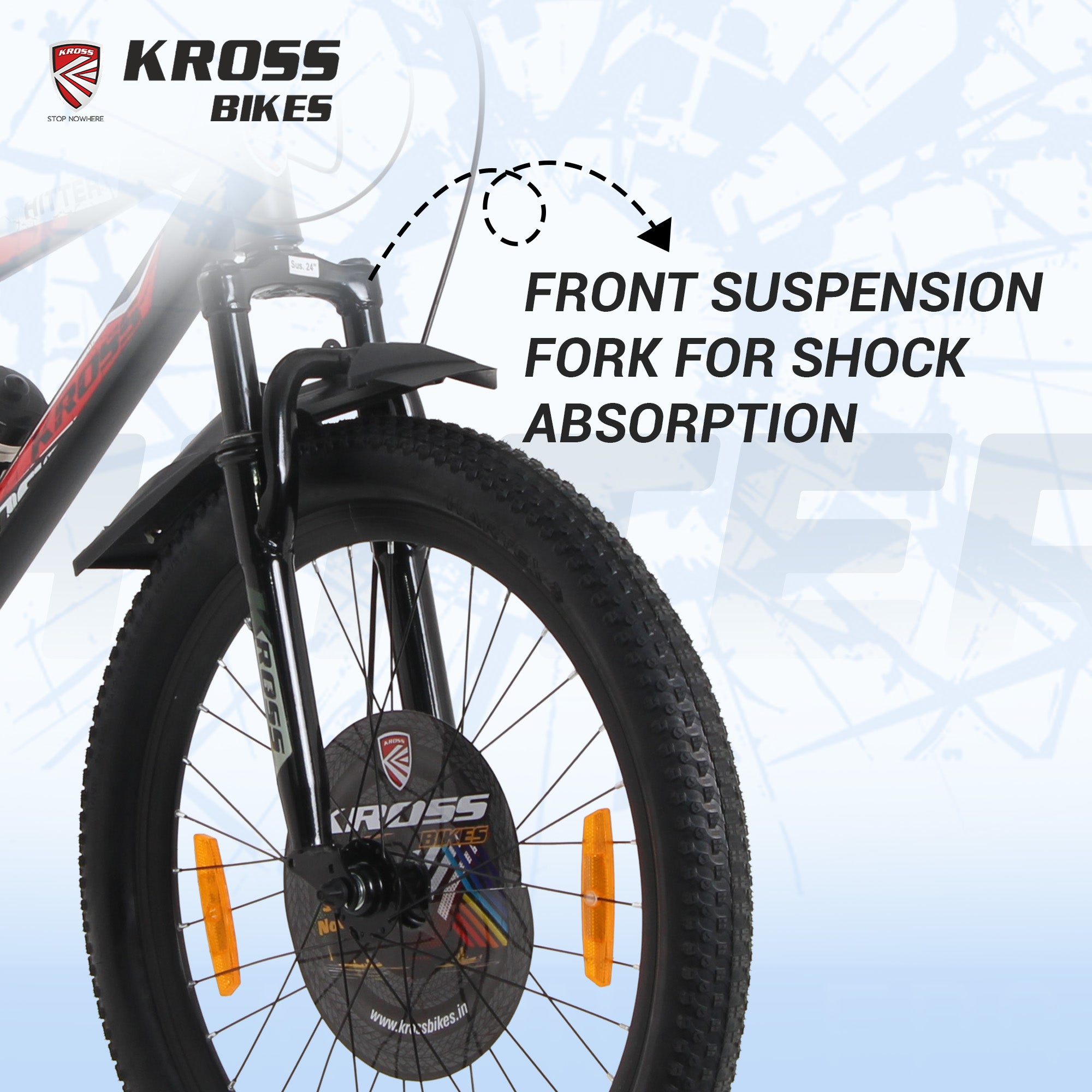 Kross Hitter 24T 21-Speed MTB Bike – Matte Black, Dual Disc, Alloy Rims