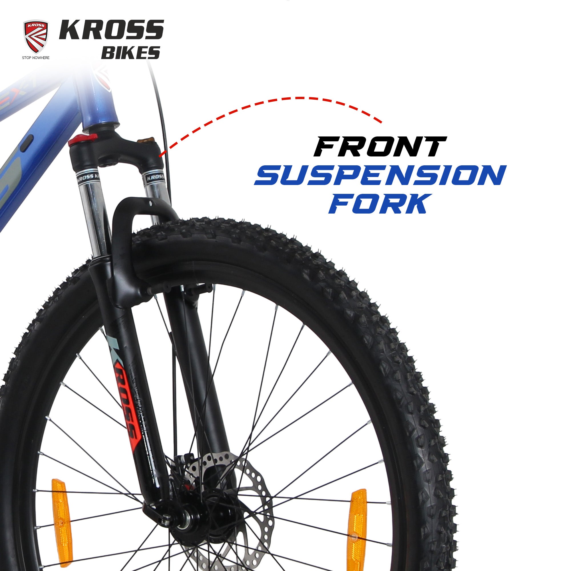 Kross EX-1 29T MTB Bicycle, 29 Inch Tyres, Front Suspension with Lockout, Dual 160mm Disc Brakes, Steel Frame, Single Speed