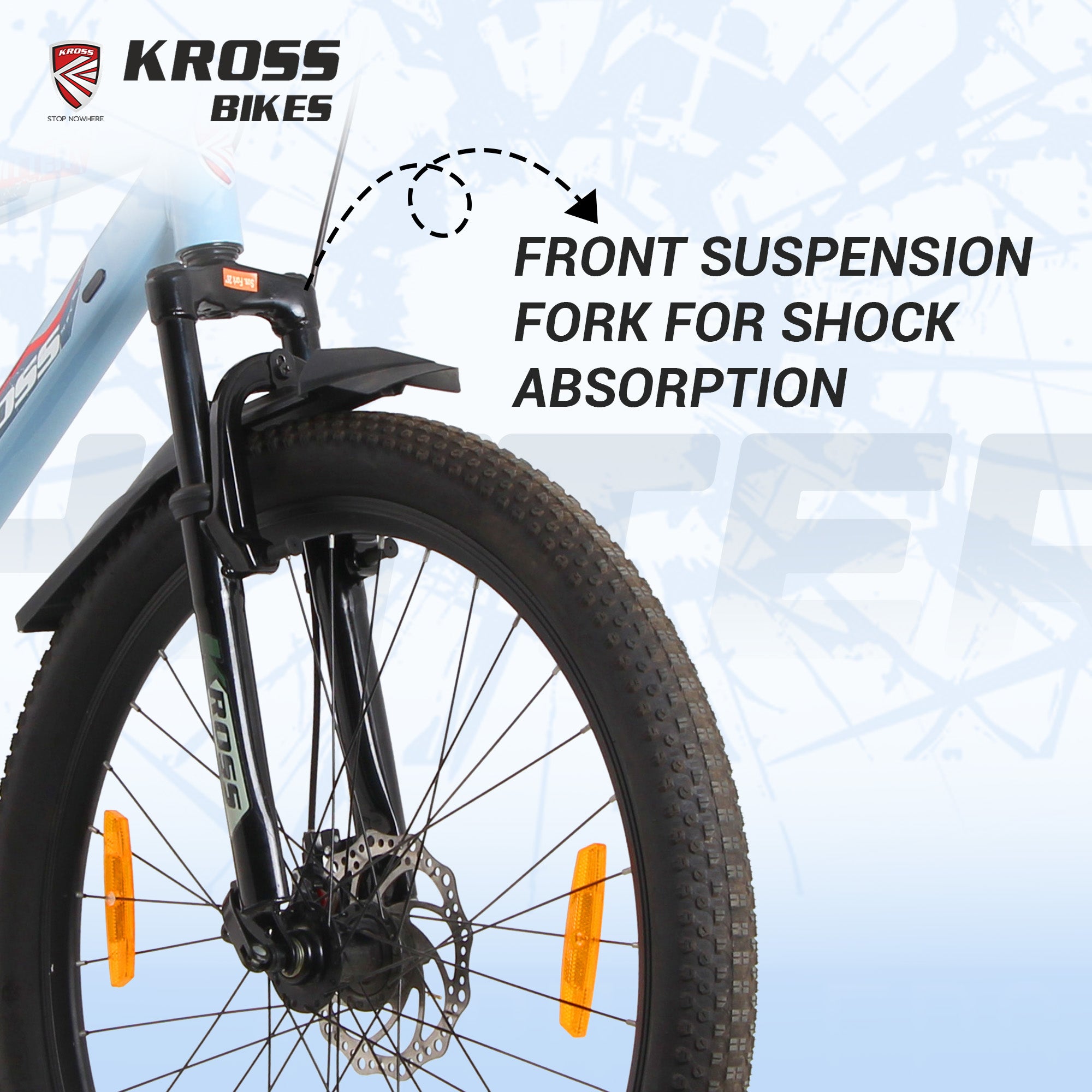 Kross Hitter 26T Mountain Bike | Single Speed | Front Suspension | Dual Disc Brakes | Double Wall Alloy Rims