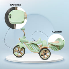 Kidjoy Green/Pink Tricycle with Music & Front Light