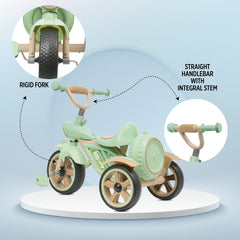 Kidjoy Green/Pink Tricycle with Music & Front Light