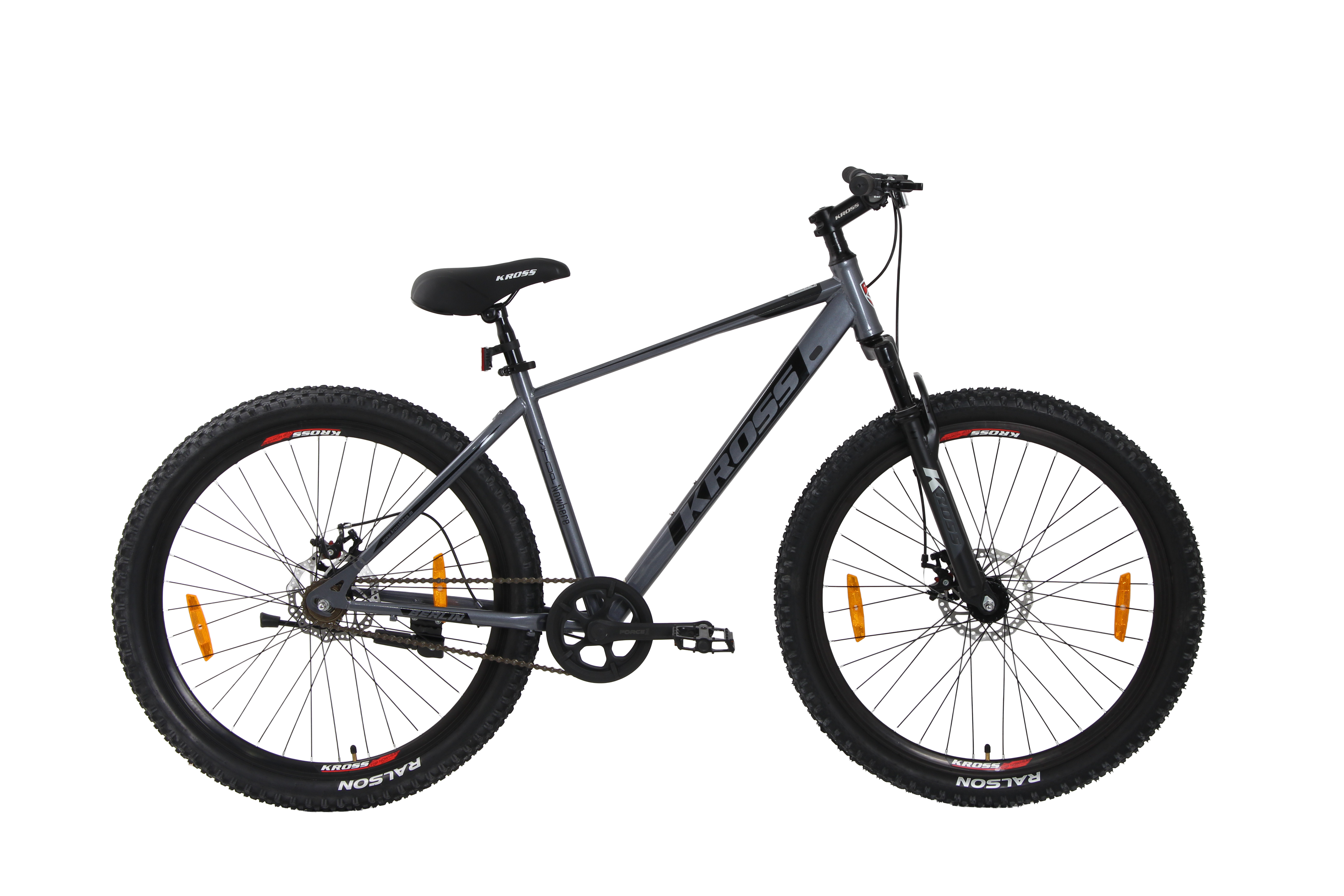 Berlin Kross 27.5T MTB – 27.5" Tyres, Suspension Fork, 21-Speed, Disc Brakes, Grey