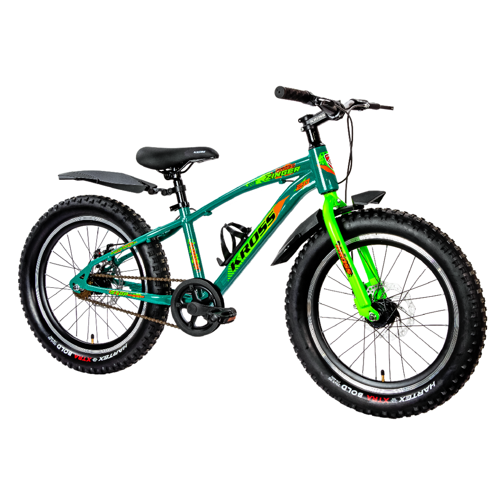 Kross Zinger 20T Steel Single Speed Kids Bicycle with Front Rear