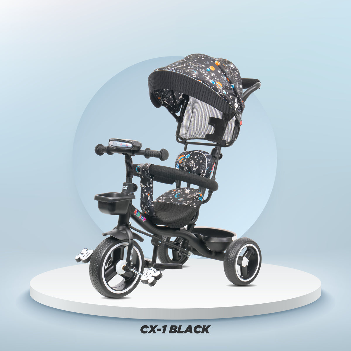 KidJoy 3-in-1 Tricycle with Canopy & Music