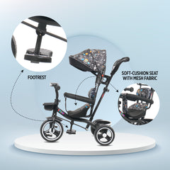 KidJoy 3-in-1 Tricycle with Canopy & Music