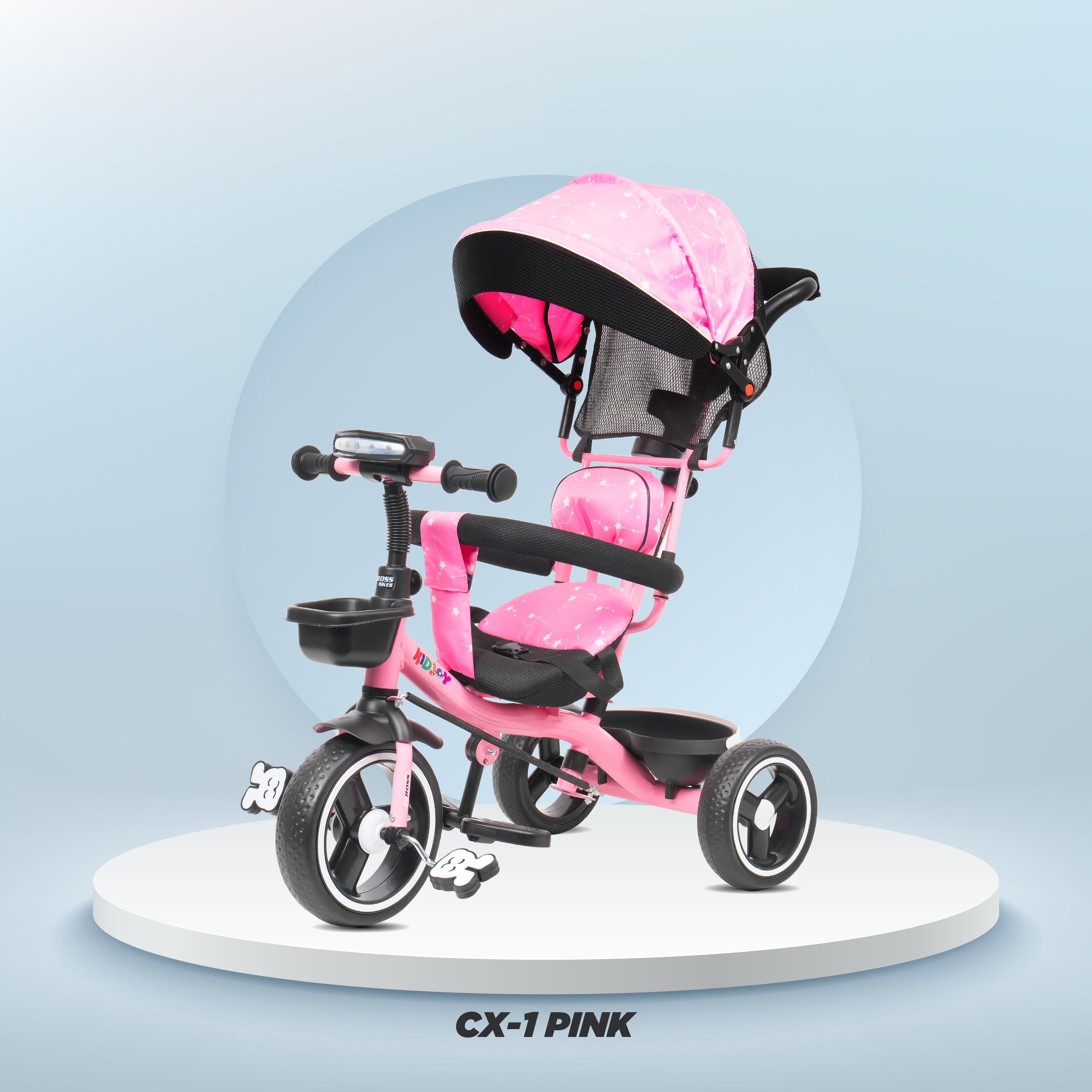 KidJoy 3-in-1 Tricycle with Canopy & Music