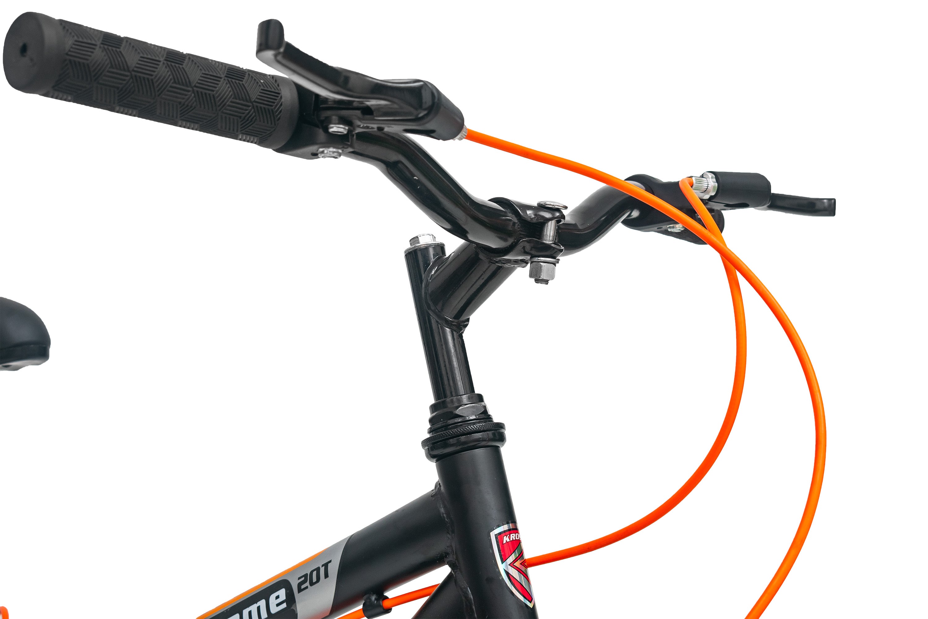 Extreme Kross 20T Matt Black Bicycle with Alloy Rims, Ideal for 6–9 Years