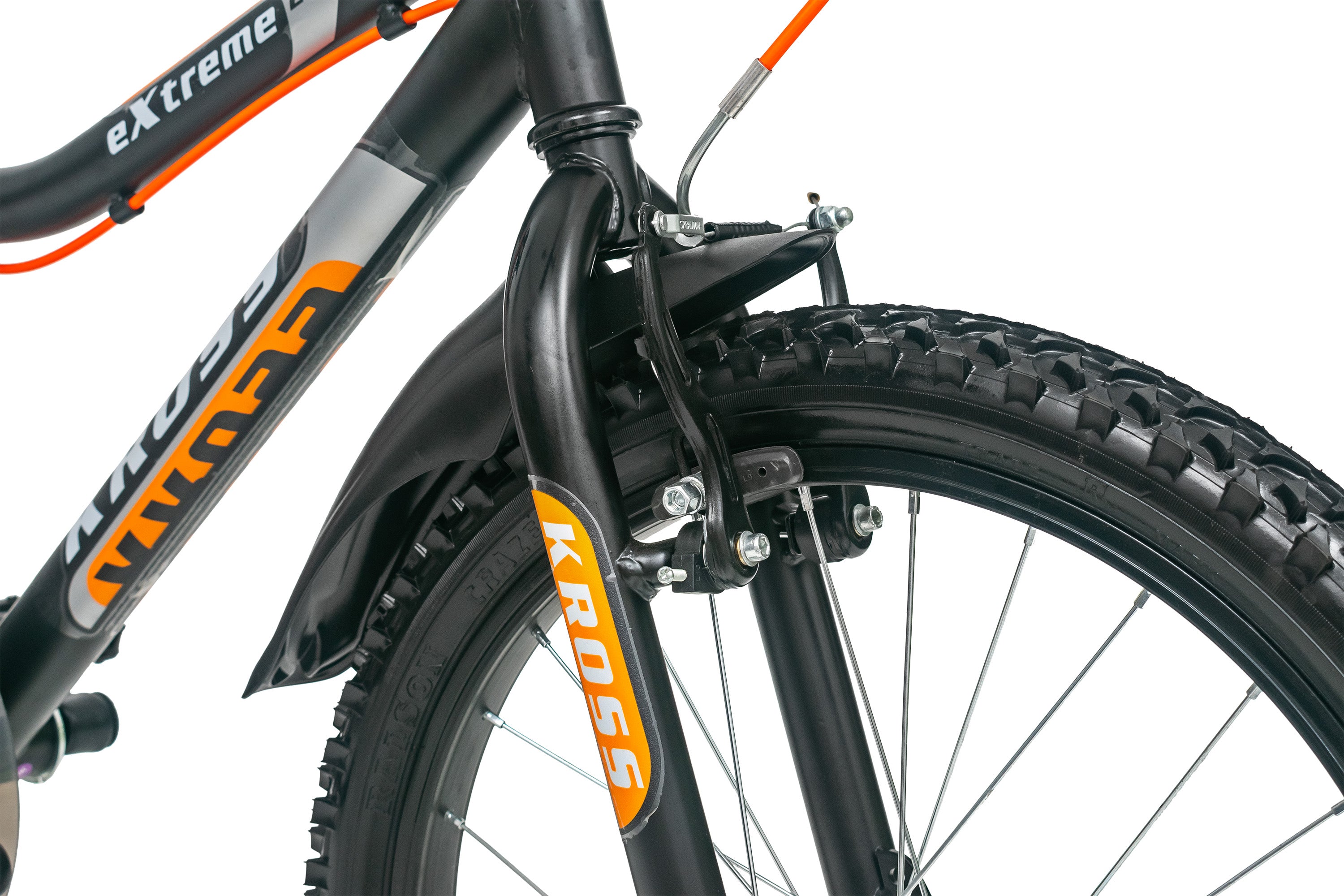 Extreme Kross 20T Matt Black Bicycle with Alloy Rims, Ideal for 6–9 Years