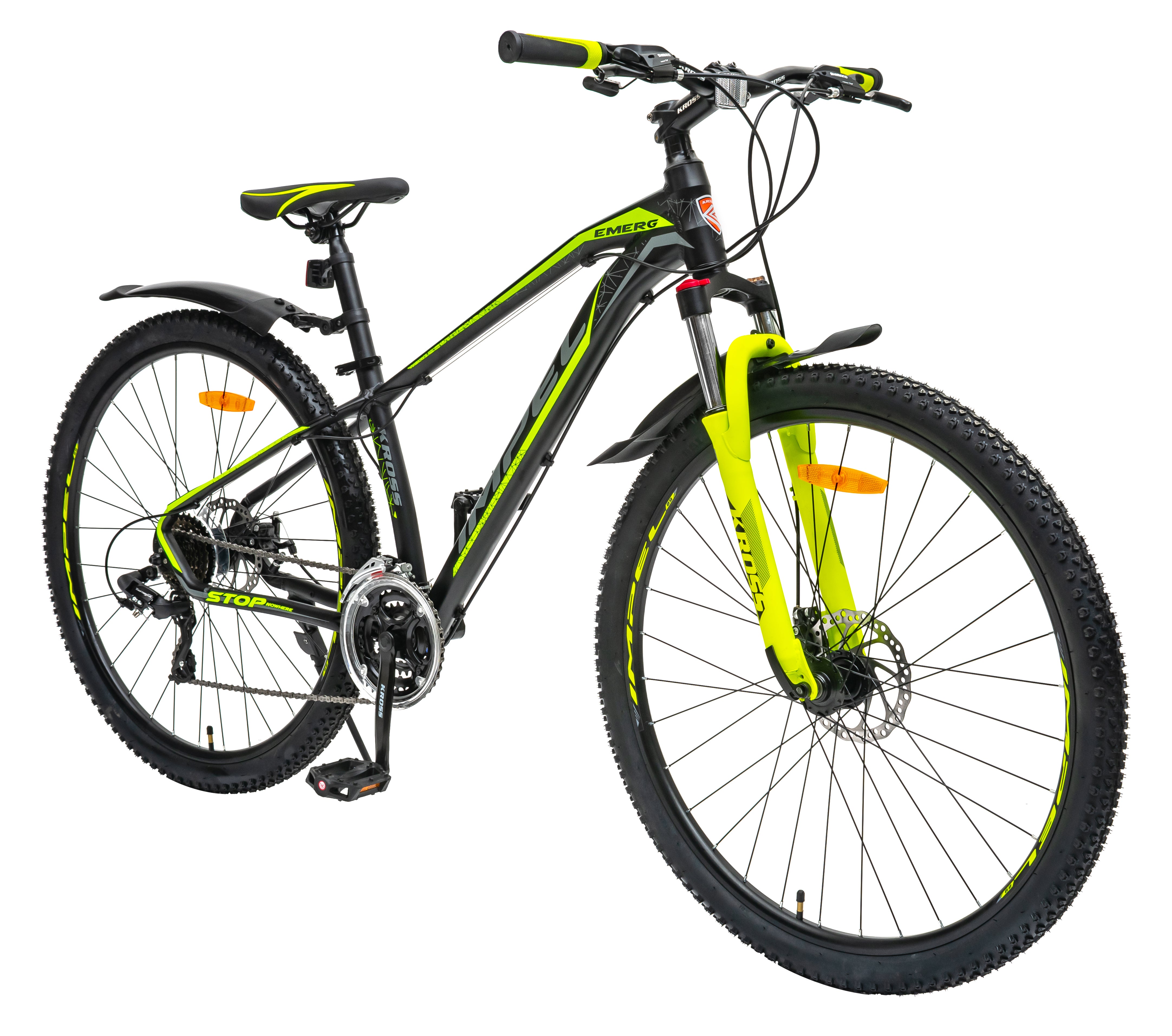 Kross Emerg 29T 24-Speed Alloy MTB with Suspension Lockout, Shimano Gears & Dual Disc Brakes