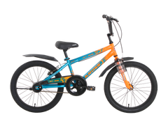 Kross GT-100 20T Kids Bicycle | Green-Orange | Single Speed | V-Brake