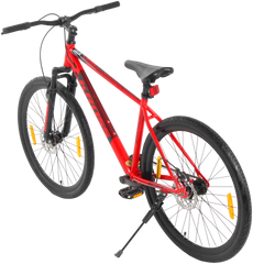 KROSS BERLIN 27.5T Single Speed Mountain Bike | Dual Disc Brakes, Suspension Fork, Steel Frame, 27.5 × 1.75 Tyres (Red)