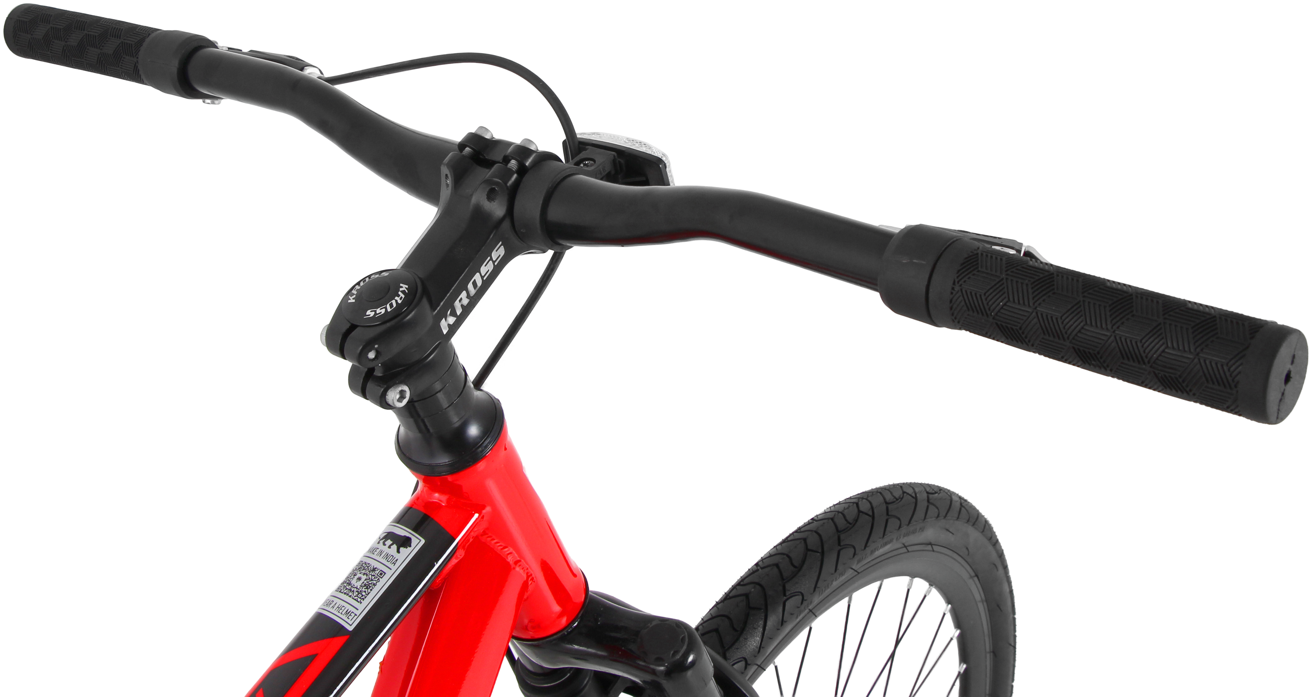 KROSS BERLIN 27.5T Single Speed Mountain Bike | Dual Disc Brakes, Suspension Fork, Steel Frame, 27.5 × 1.75 Tyres (Red)