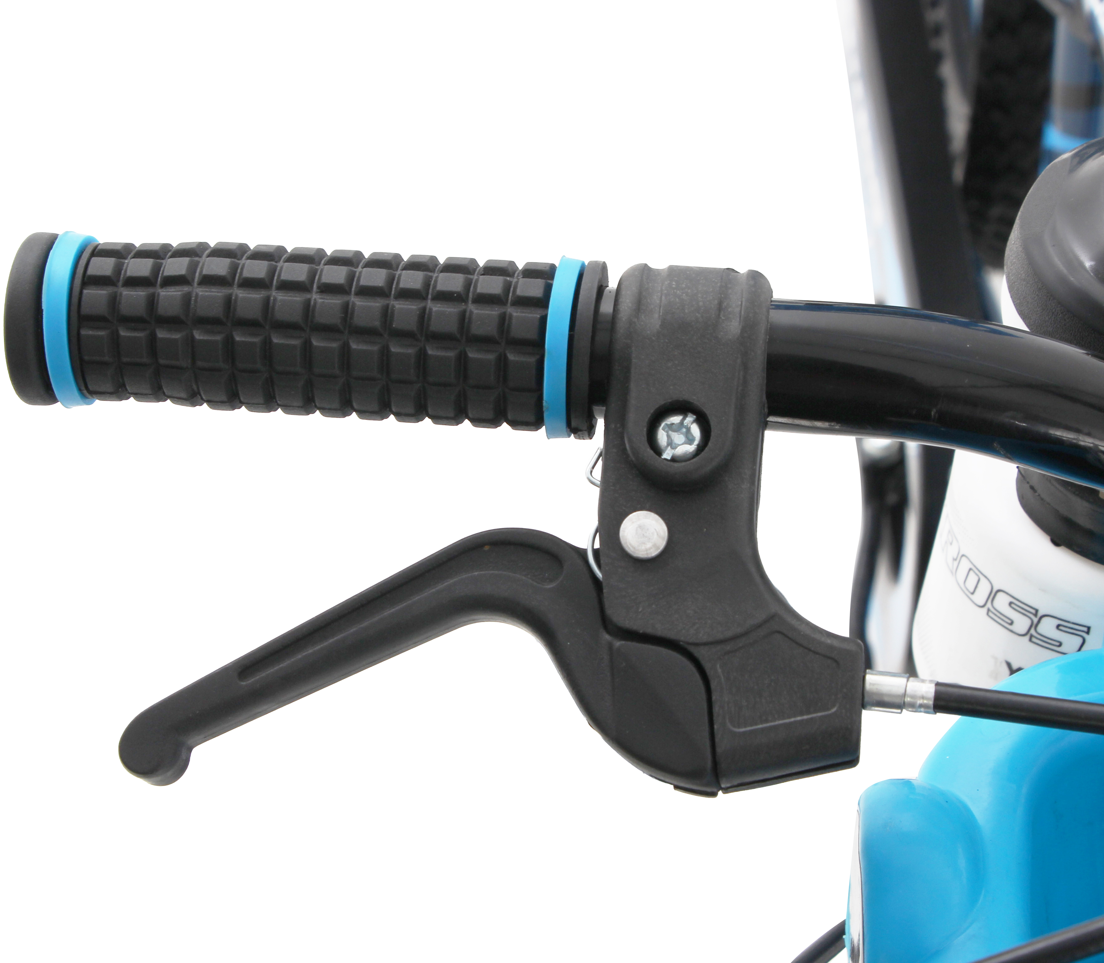 KROSS Romax 16T Kids Bicycle – Single Speed, Dual-Color Steel Frame, Caliper Brakes, Basket, Bottle Holder & Side Supporters (Blue)