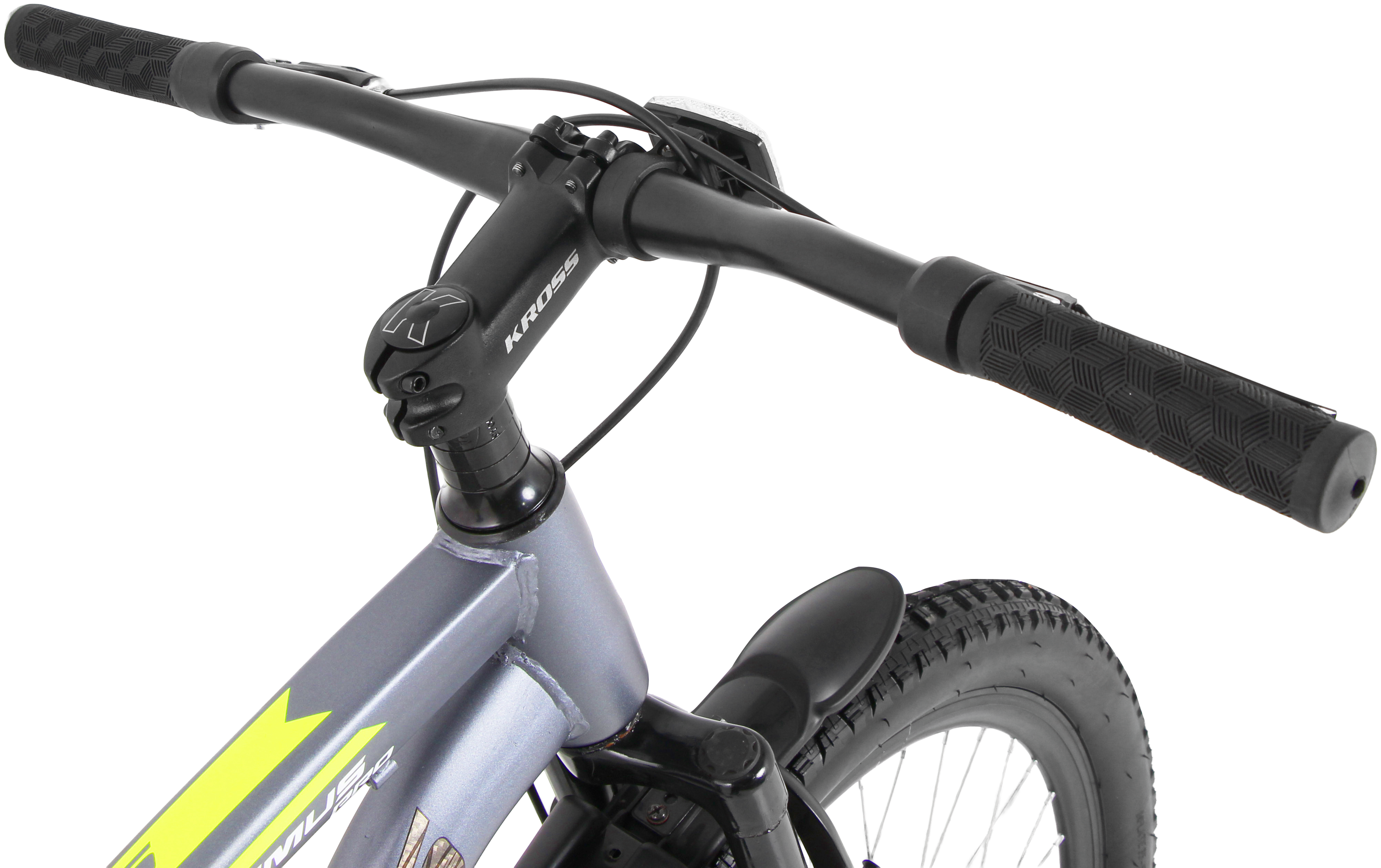 MAXIMUS PRO 26T Single Speed Mountain Bike with Suspension Fork, Dual Disc Brakes, Steel Frame, 2.4” Tyres & Alloy Double-Wall Rims (Grey)