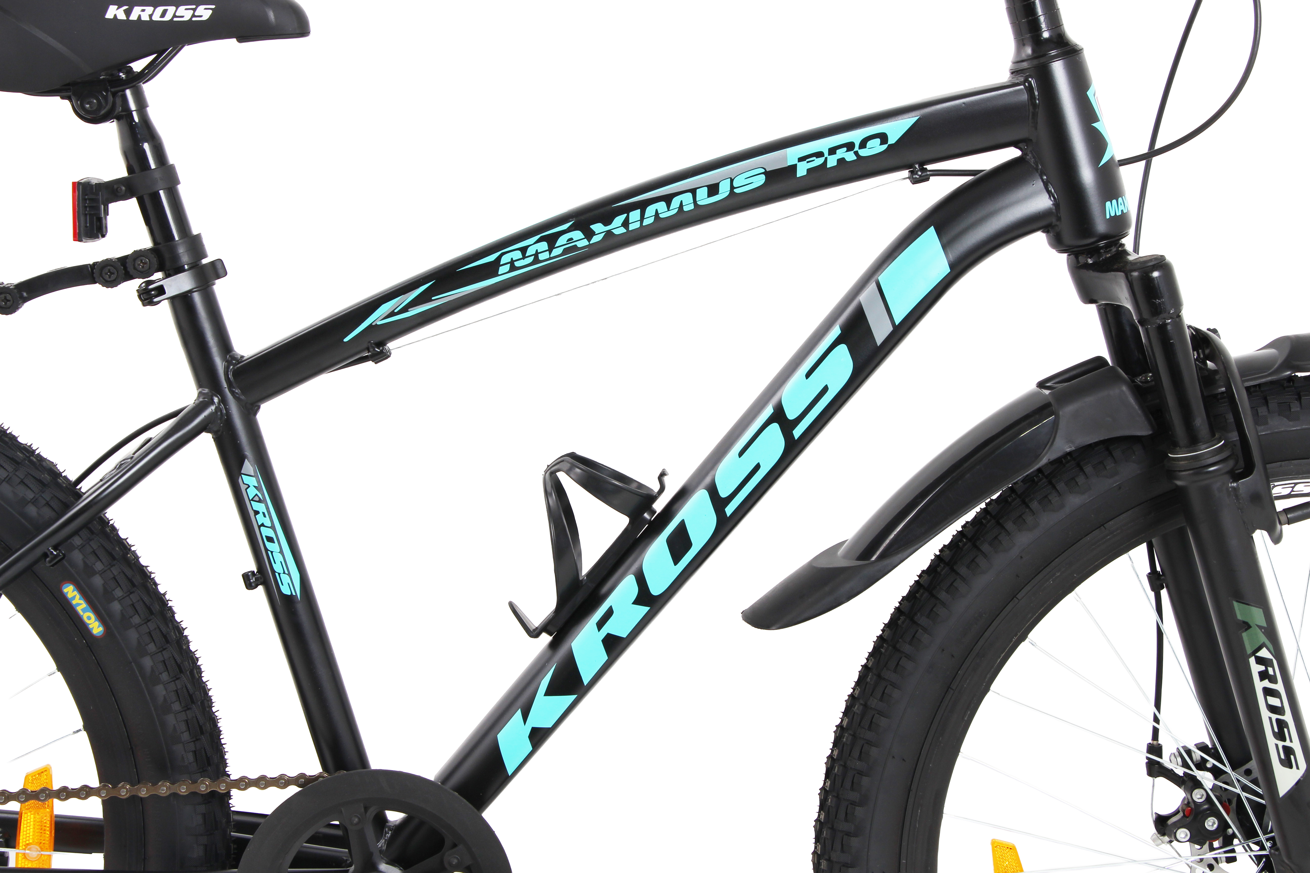 Maximus Pro Kross 26T Mountain Bike – Single Speed, Disc Brakes, Dual Suspension, Black & Blue