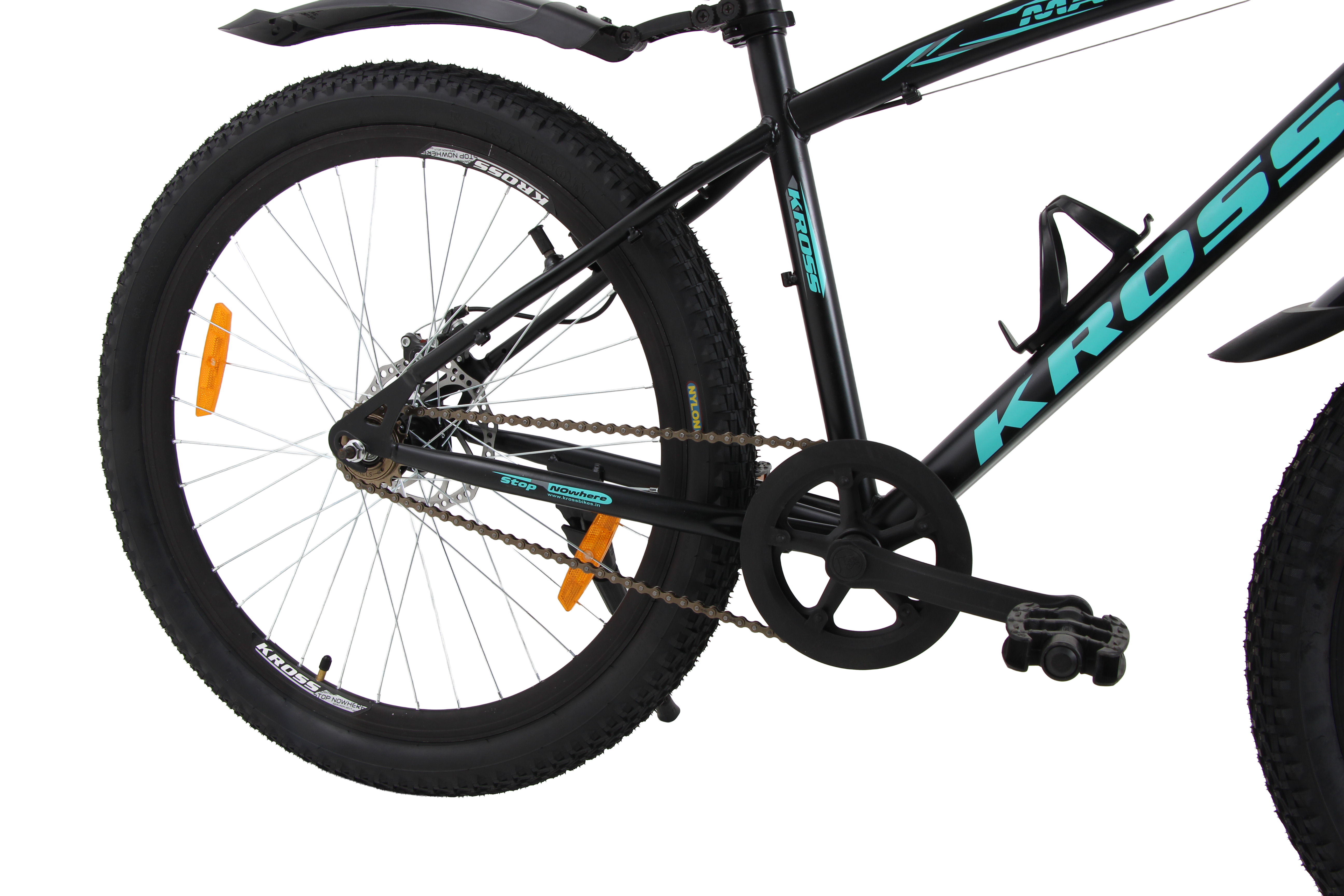 Maximus Pro Kross 26T Mountain Bike – Single Speed, Disc Brakes, Dual Suspension, Black & Blue