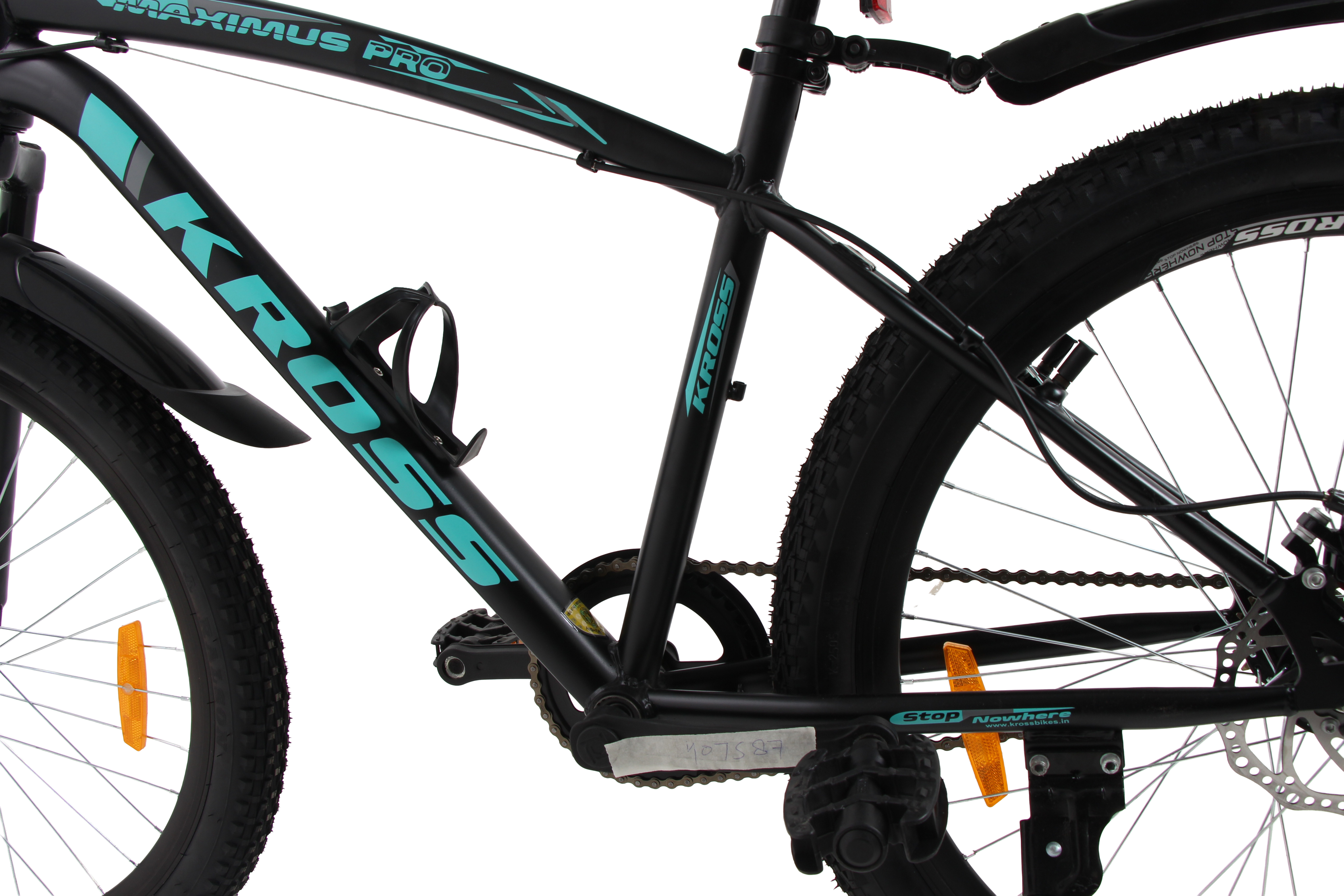 Maximus Pro Kross 26T Mountain Bike – Single Speed, Disc Brakes, Dual Suspension, Black & Blue