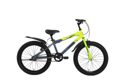 Kross Aviator 20T Kids Bicycle Grey & Green | Single Speed with V-Brakes